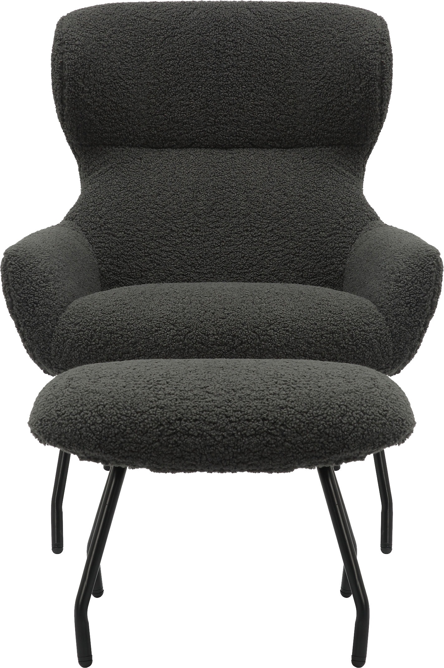 SalesFever Sessel, (Set, 2 St.), mit Bezug in Teddyfelloptik