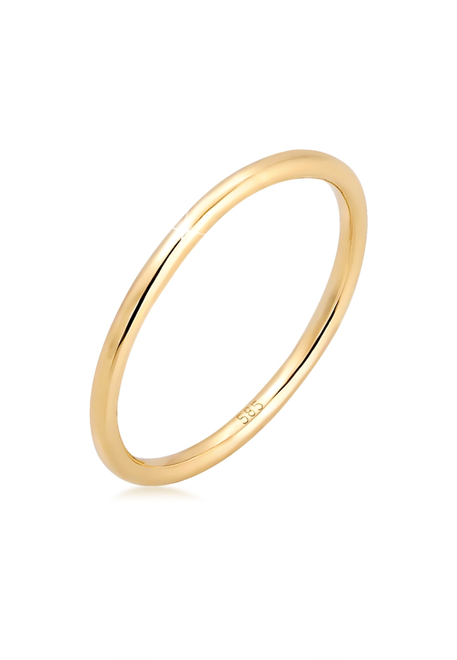 Fingerring »Ring Bandring Ehering Trauring Hochzeit 585er Gelbgold«