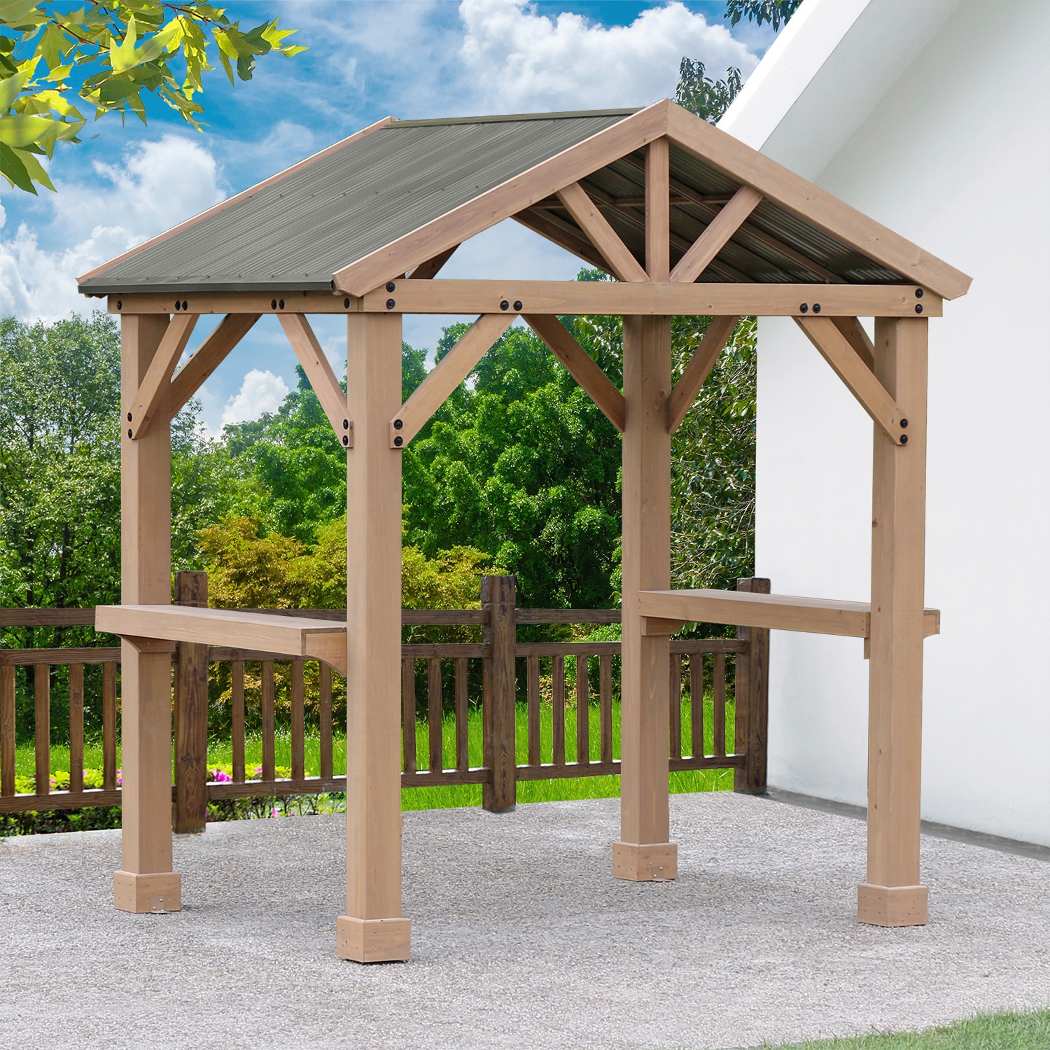 Grillpavillon »Laval 6x7«, BxT: 174x245 cm, mit Seitenablagen