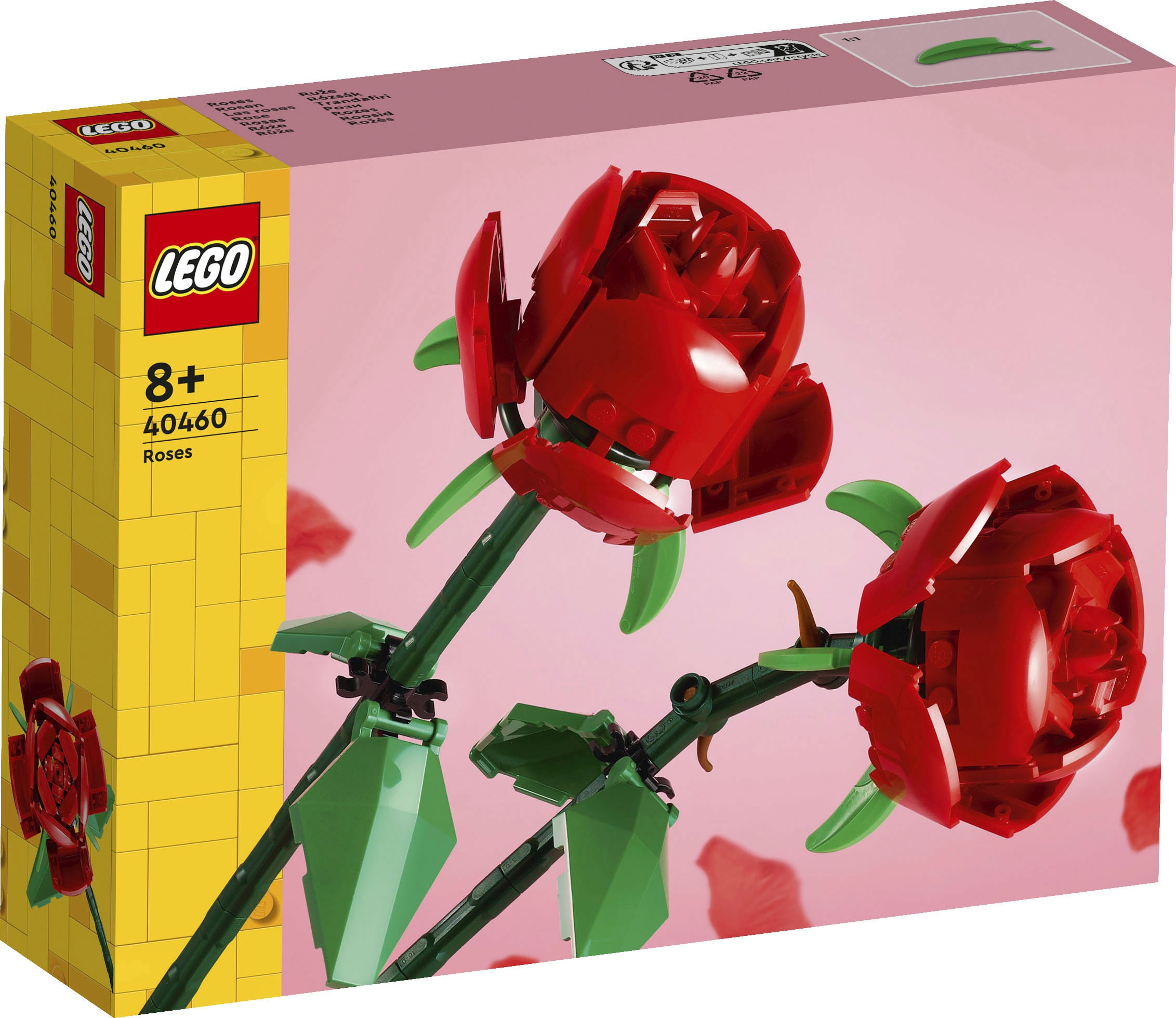 LEGO® Konstruktionsspielsteine »Rosen (40460), LEGO Iconic«, (120 St.), Made in Europe