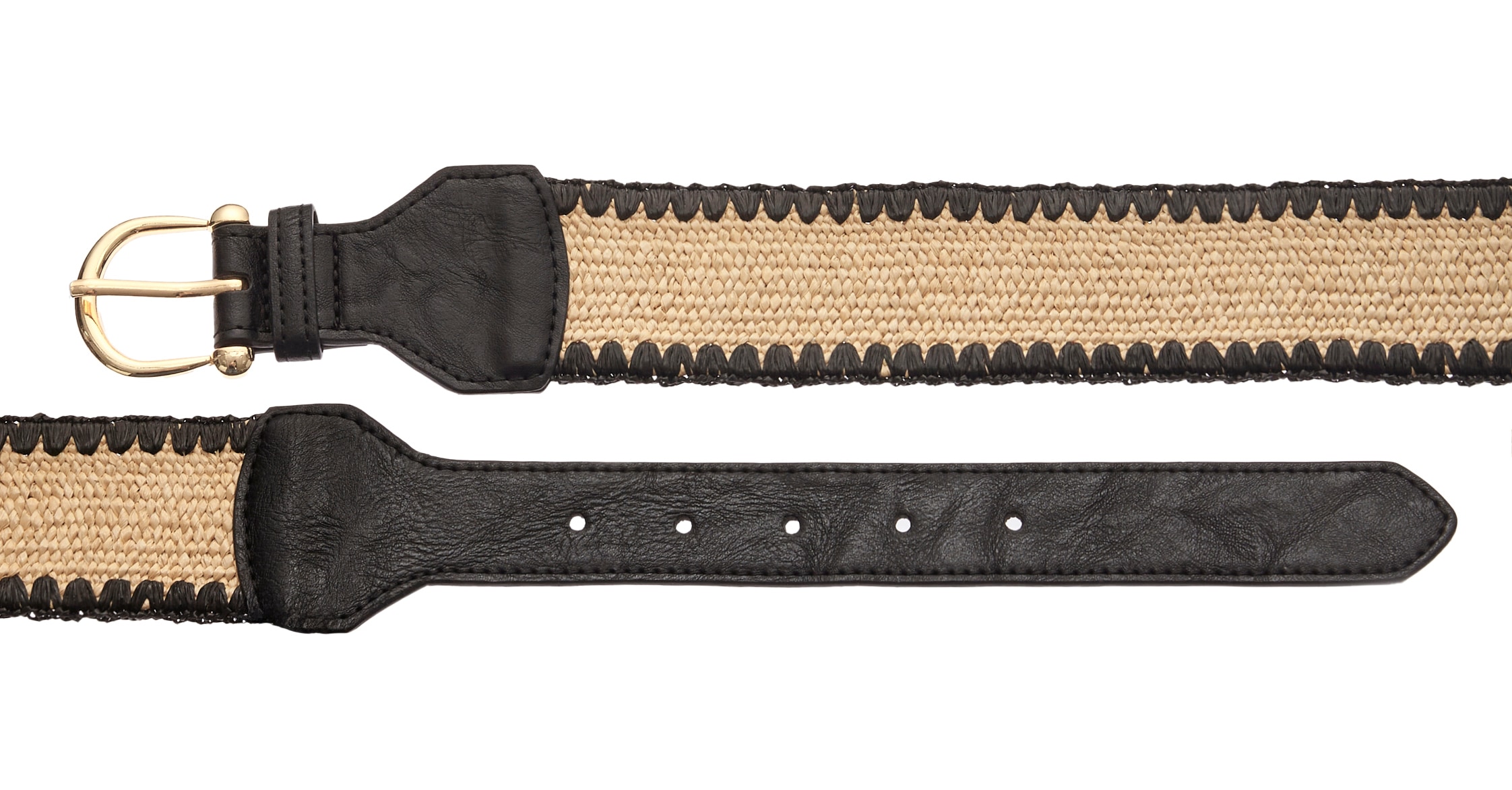 LASCANA Taillengürtel »Stretchgürtel, Bauchgürtel, elastischer Gürtel für Kleid & Overall« in moderner Bast-Optik mit Shaping-Effekt dank elastischem Material