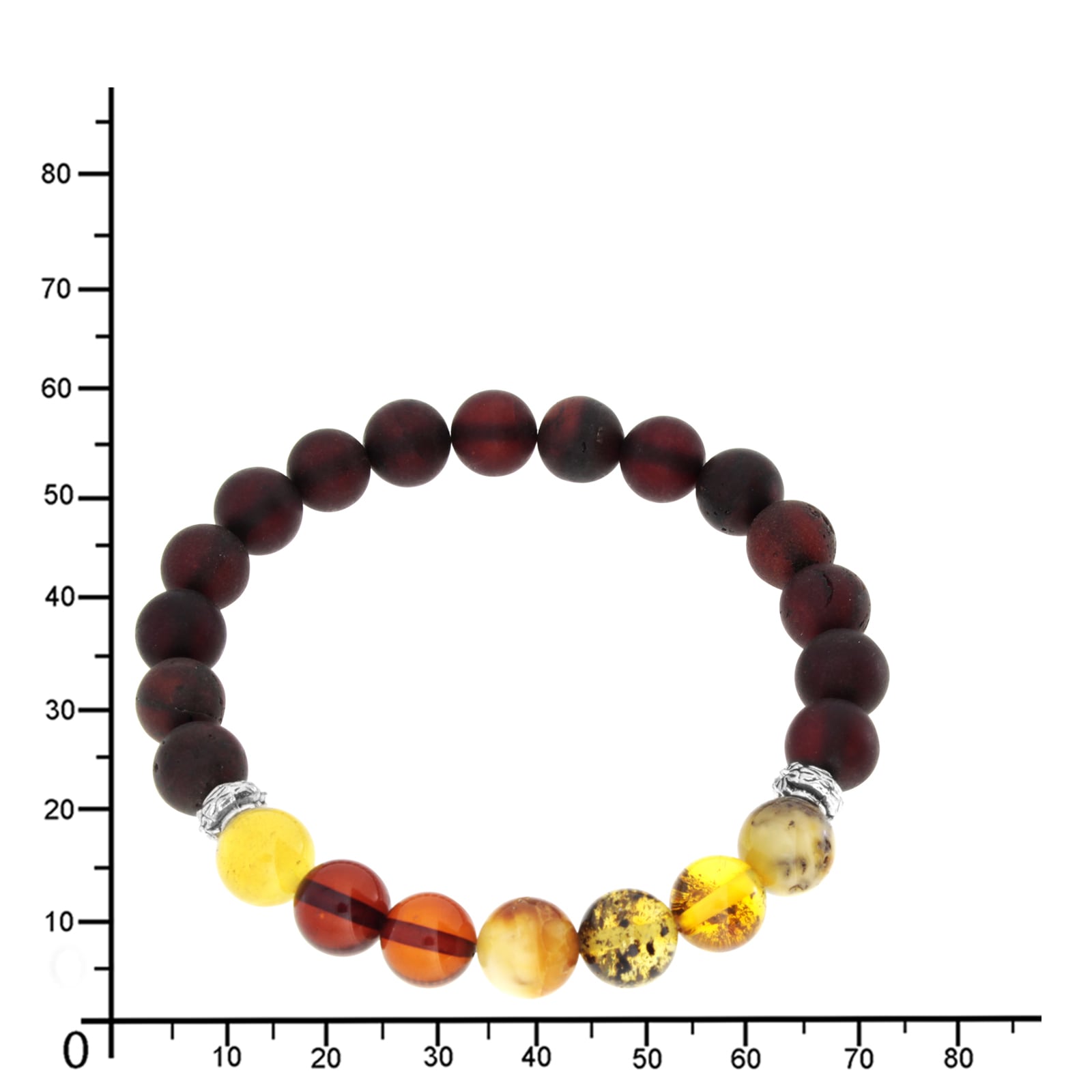 OSTSEE-SCHMUCK Armband »- Vivi 8 mm - Bernstein -,«