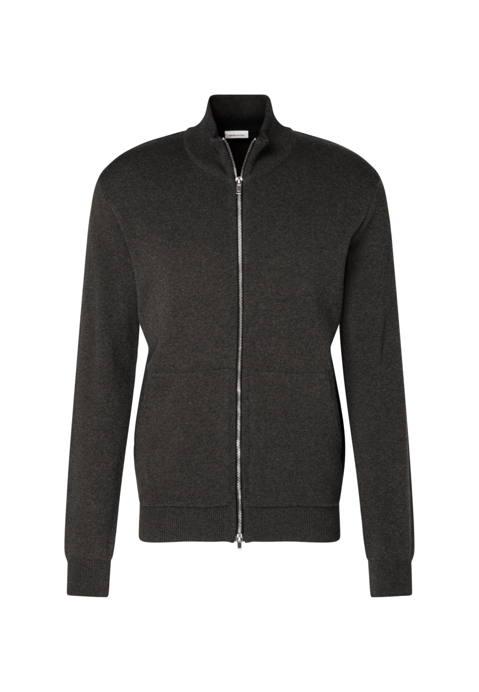 seidensticker Strickjacke »Schwarze Rose«, Langarm Stehkragen Uni