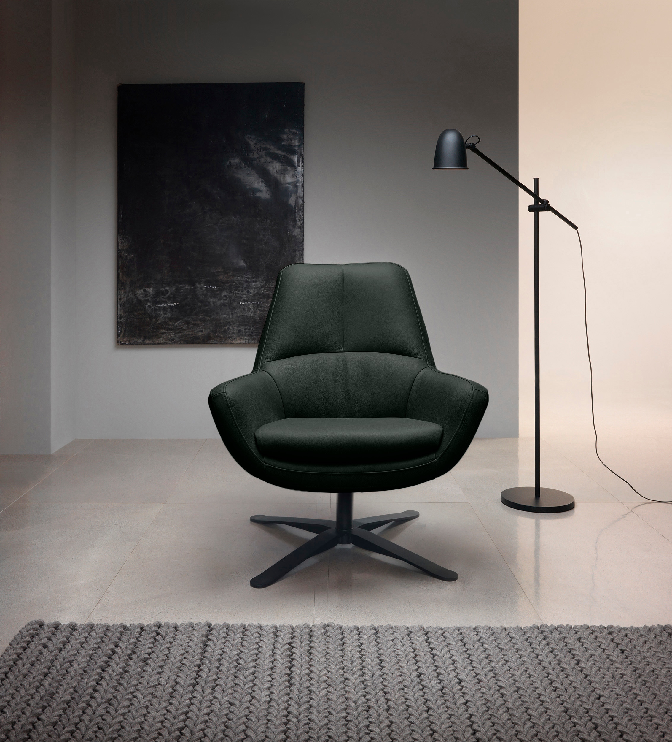 Drehsessel »Be Organic Standard Back, Loungesessel«, in elegantem Design mit Drehfunktion