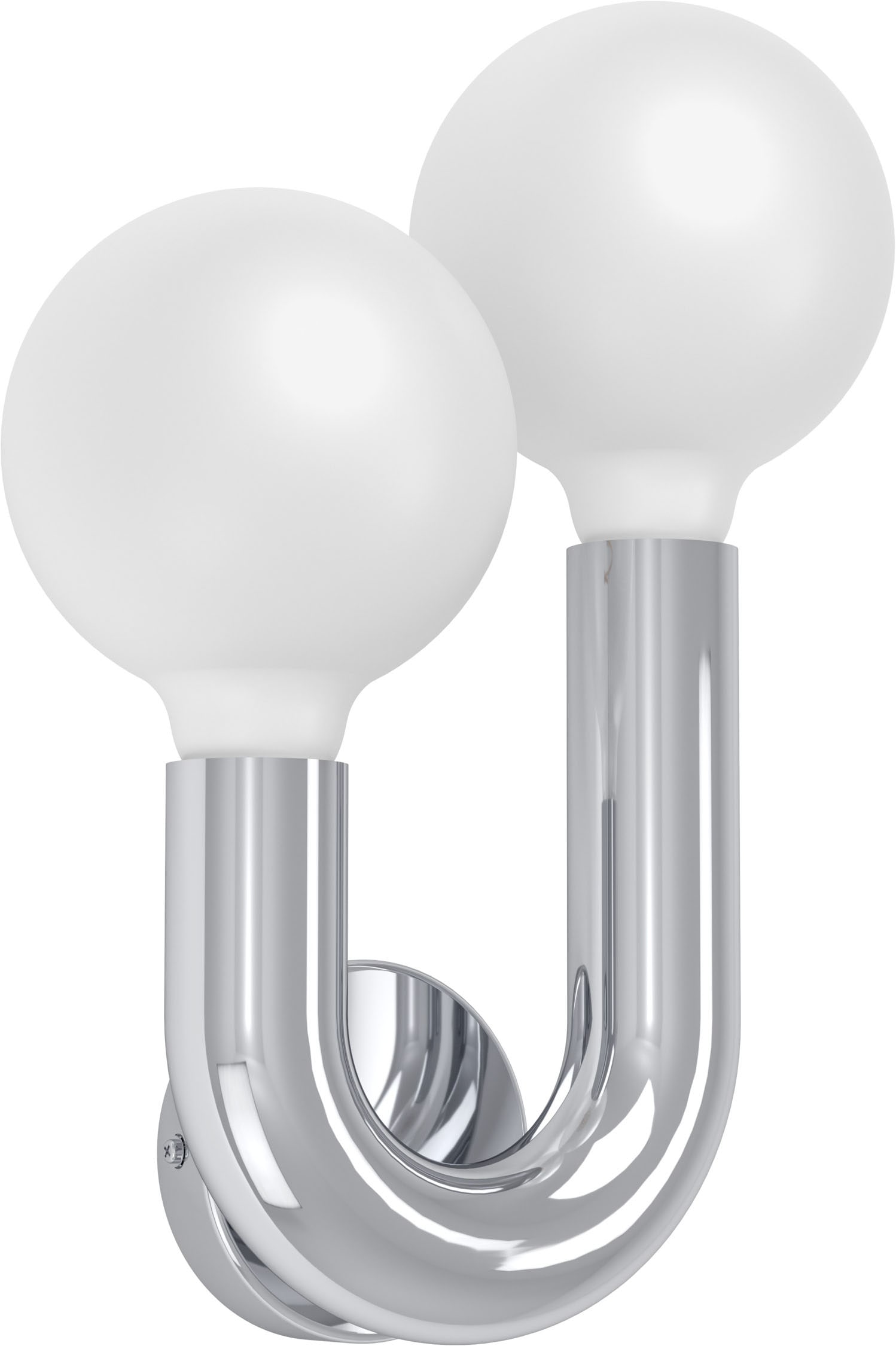 EGLO Wandleuchte »MELLILI« E27 1 Stk. Wandlampe, Lampe, Flur, Wohnzimmer, chrom  H:23,6 cm