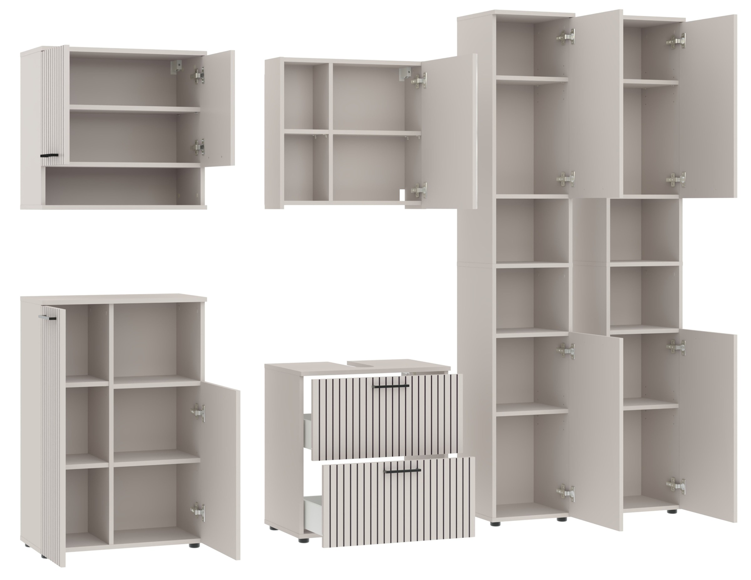 RESPEKTA Badezimmer-Set »Tilda« 6 Stk. tlg.