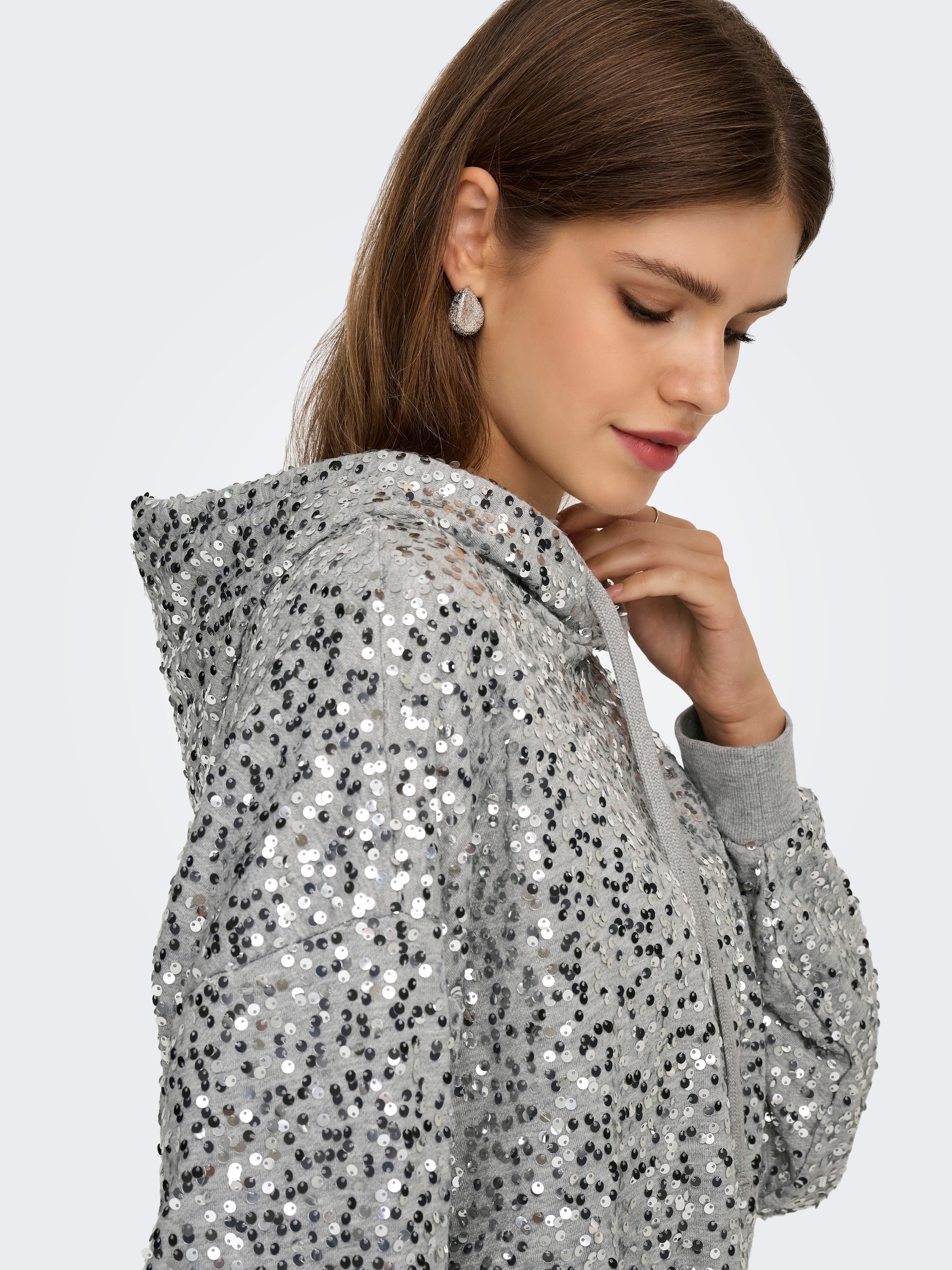 ONLY Kapuzensweatshirt »ONLJADA L/S SEQUINS HOOD SWT«
