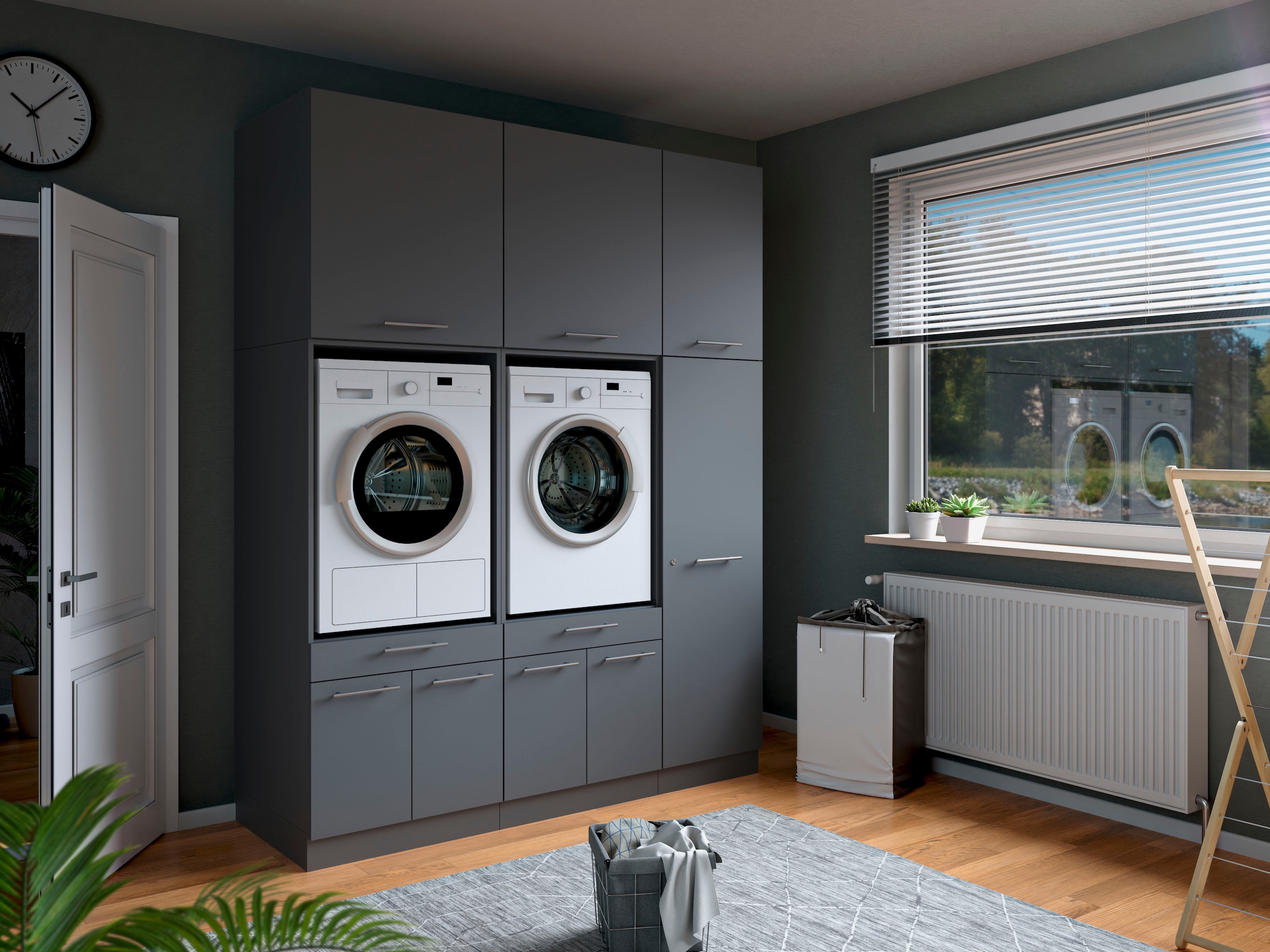 Laundreezy Mehrzweckschrank-Set »Laundreezy, 6-tlg. Mehrzweckschrank-Set B/H/T 186/238/68 cm« 6 Stk. tlg.