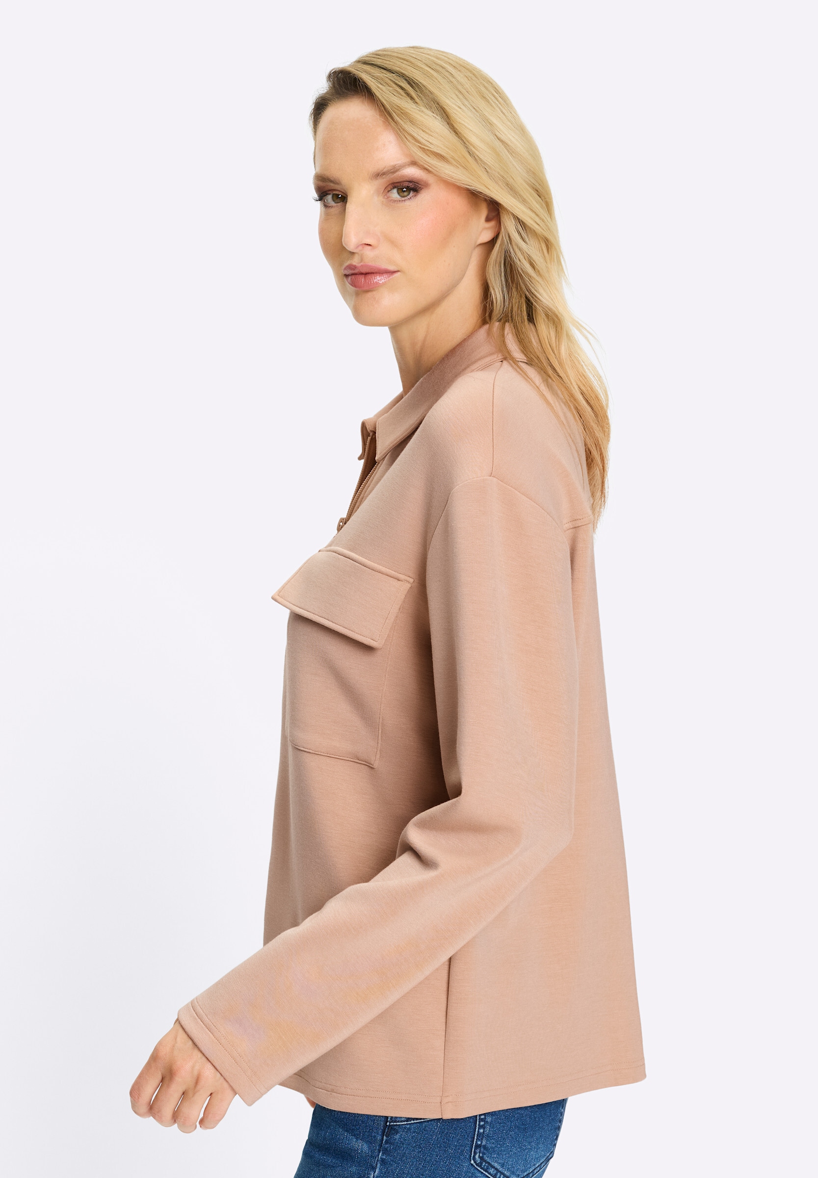 heine Jerseyblazer »Shirtblazer Shirtblazer mit 2-Wege-Zipper«