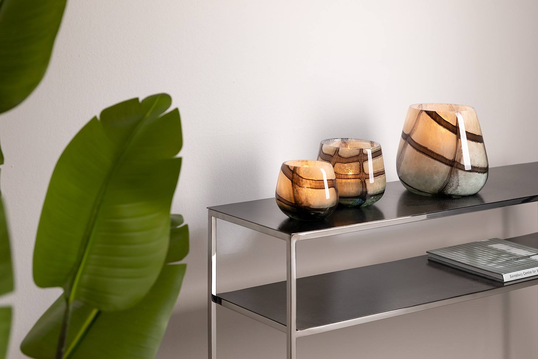 Fink Tischvase »MARLY«, (1 St.), Dekovase, Blumenvase, Windlicht, Vase aus Glas