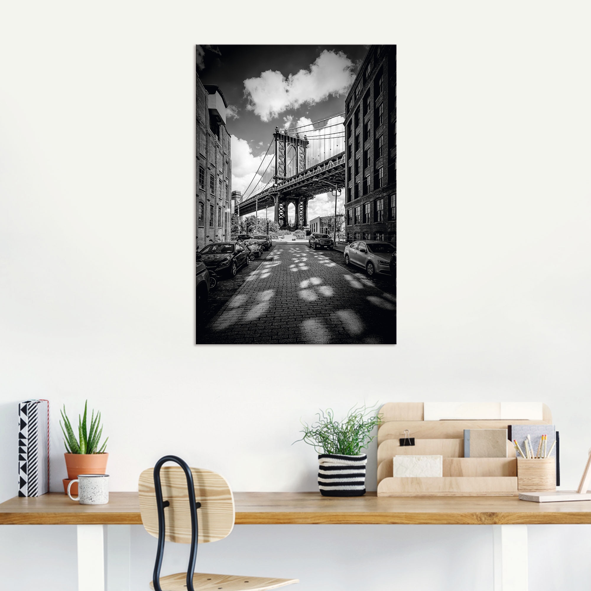Artland Wandbild »Manhattan Bridge in Brooklyn, New York«, New York, (1 St.),  als Alubild, Leinwandbild, Wandaufkleber oder Poster in versch. Größen  bequem kaufen