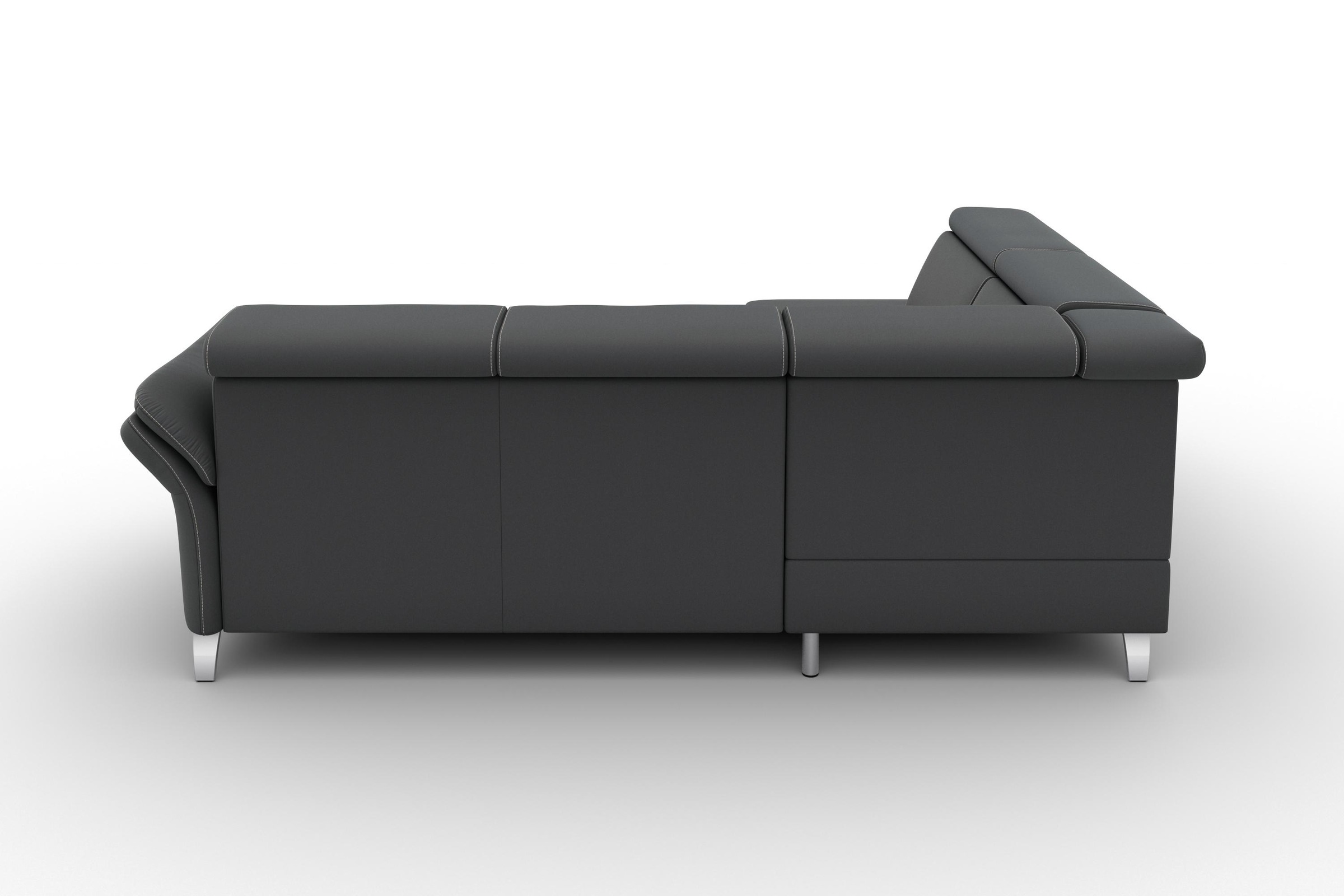 sit&more Ecksofa »Vincenzo L-Form« inklusive Kopfteilverstellung, wahlweise mit Bettfunktion, Bettkasten