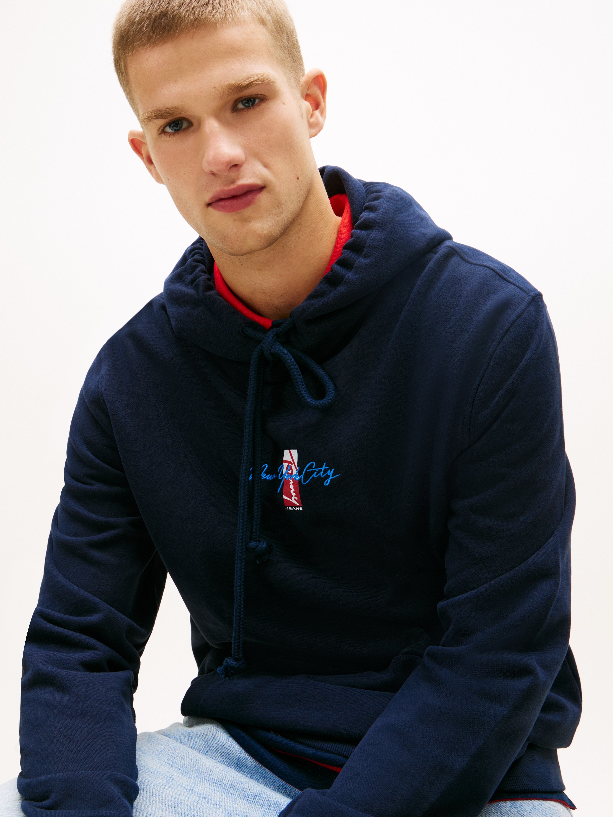 Tommy Jeans Kapuzensweatshirt »TJM REGULAR SIGN BACKPRINT«, Regular fit mit Markenprint
