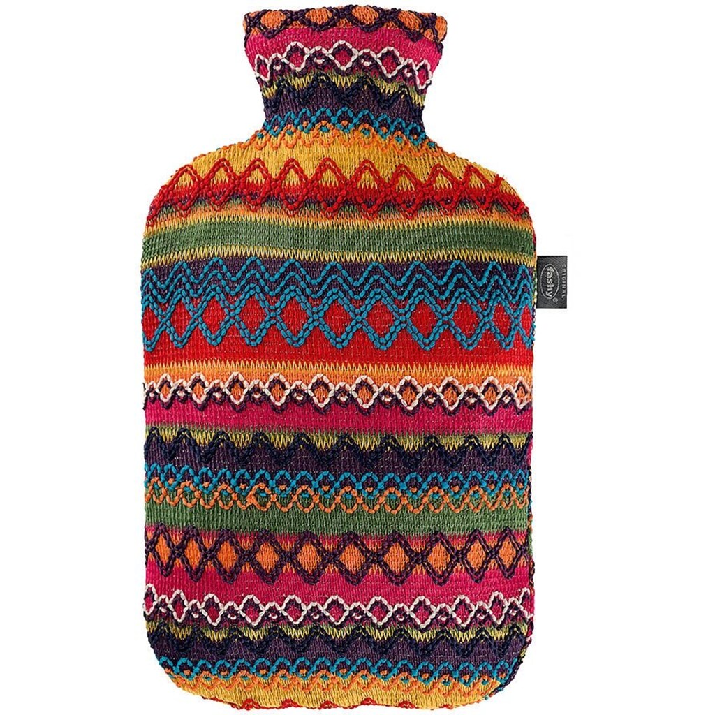 Fashy Wärmflasche »6757 25«, mit Bezug im Peru-Design