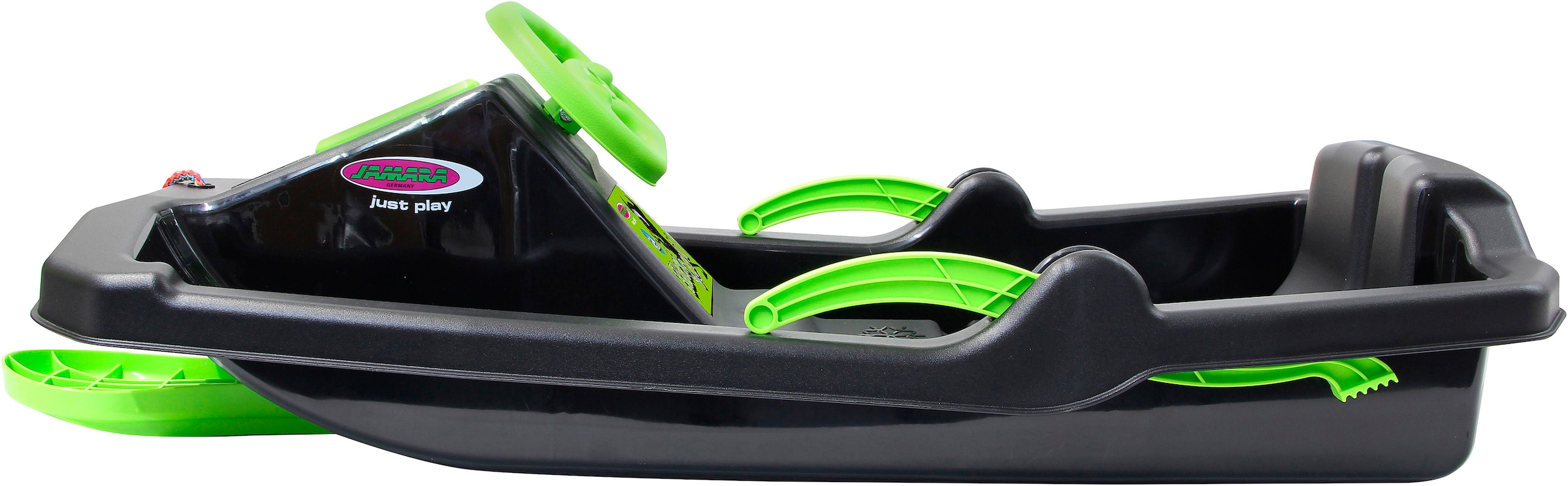 Jamara Bob »Snow Play Bob Black Devil 84cm schwarz mit Lenkrad und Bremse« Made in Europe