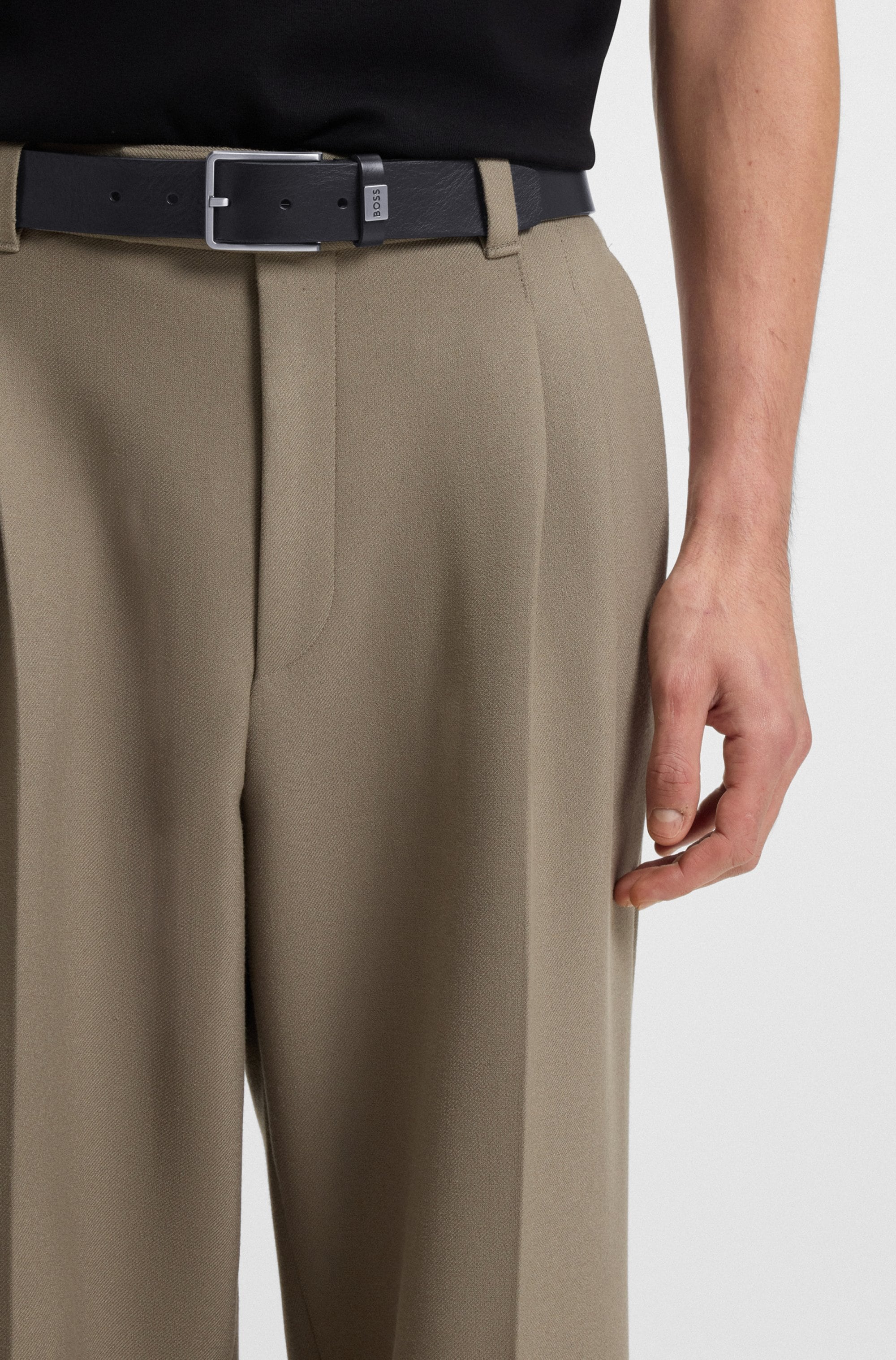 BOSS Ledergürtel »Elio Sz35« mit Markenlabel von BOSS