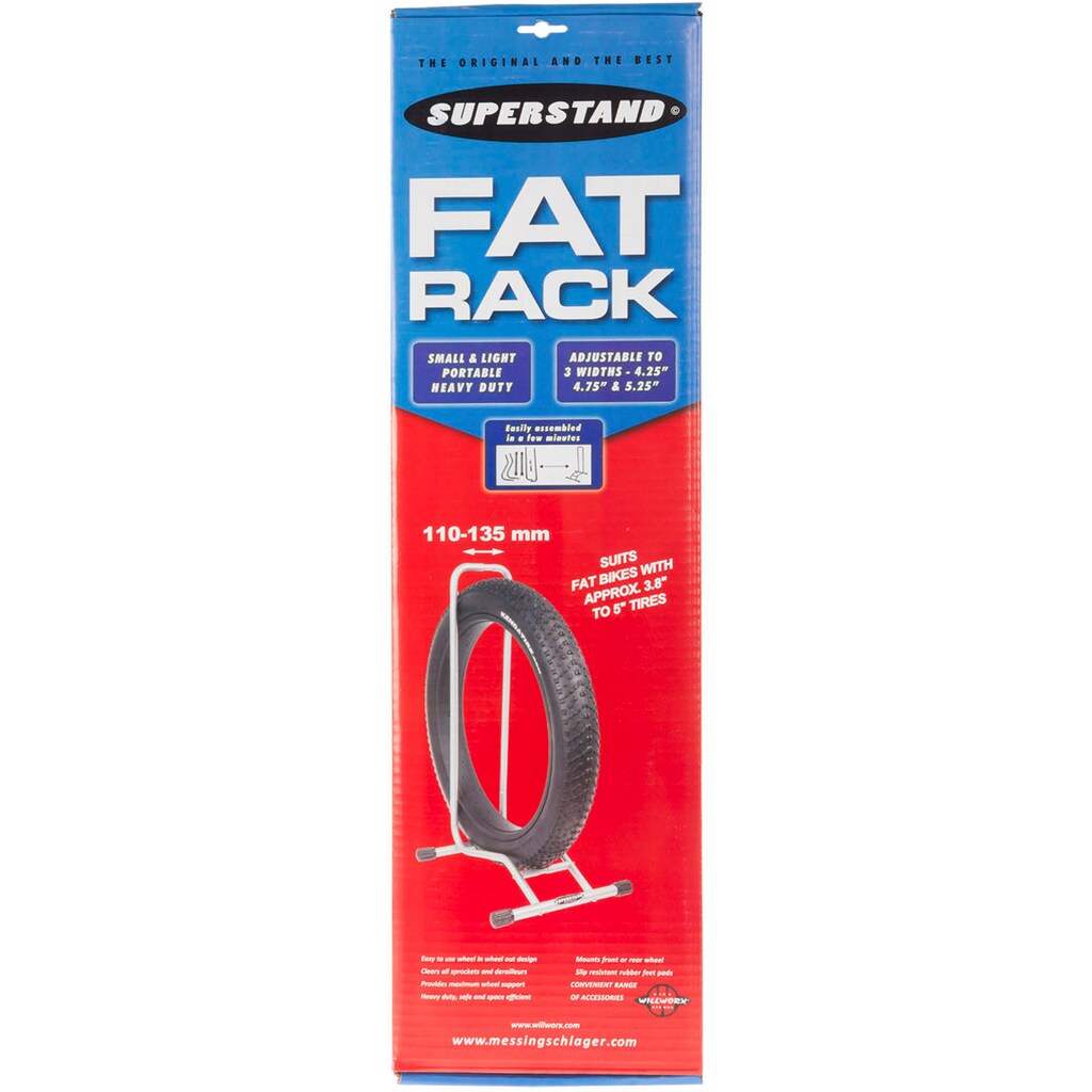 Willworx Fahrradhalter »Willworx Superstand Fat Rack«, (Packung)