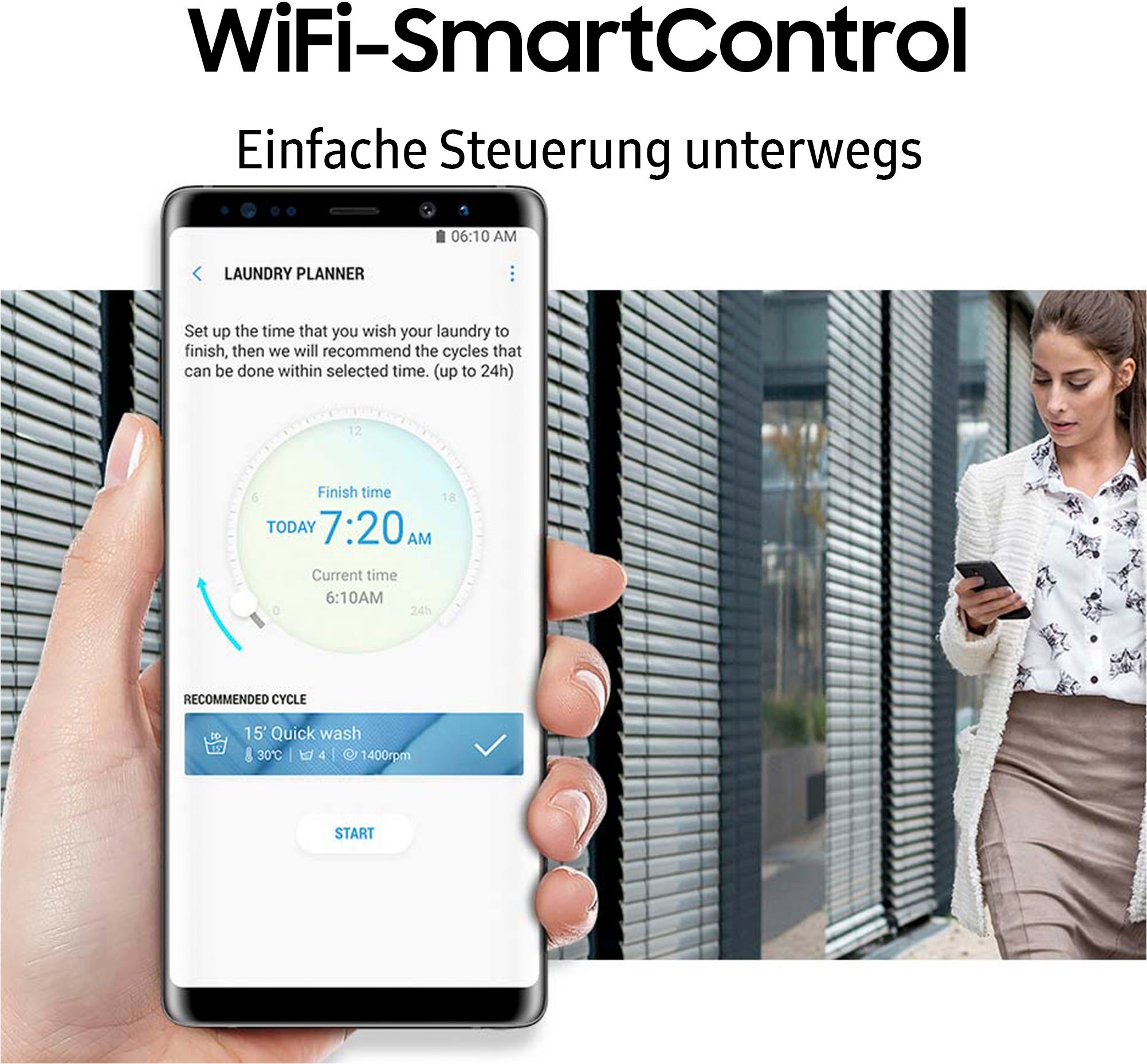 Samsung Waschmaschine »WW1EBB704AGE«, 11 kg, 1400 U/min