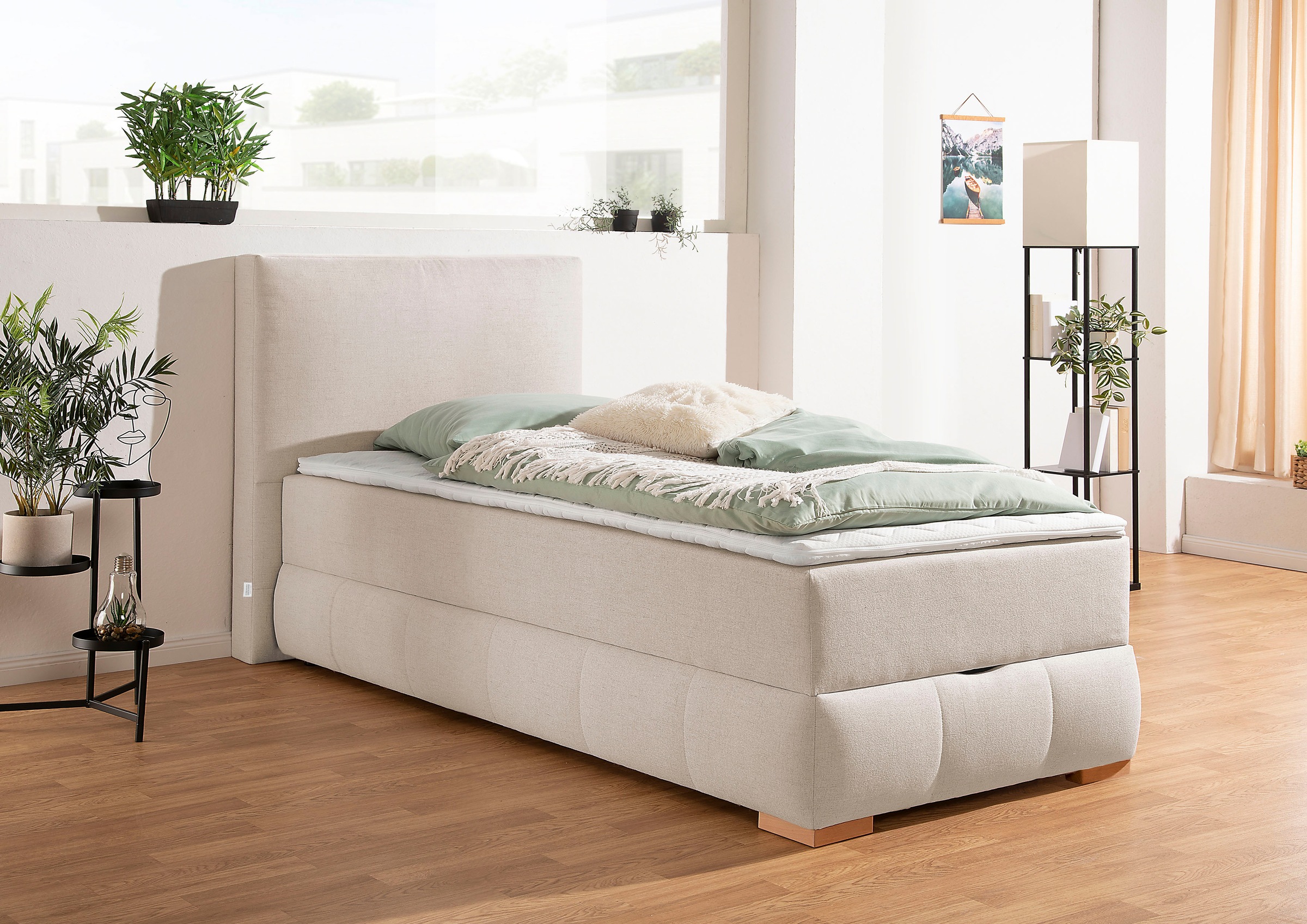 Guido Maria Kretschmer Home&Living Boxbett »Wehma«, in H2, H3 & H4 wählbar, inklusive Topper