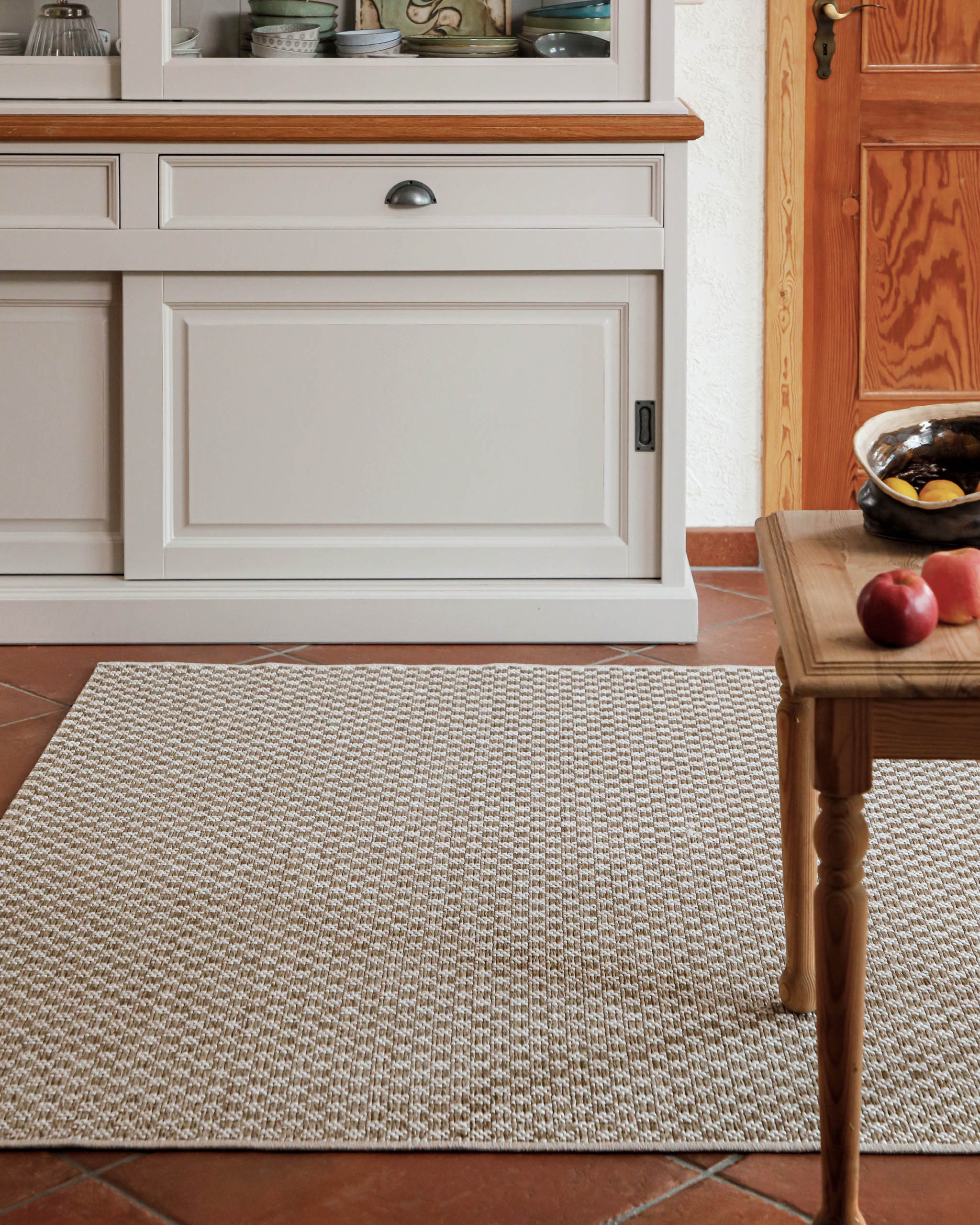 Wecon home Teppich »Miami South Beach« rechteckig 5 mm Höhe In- & Outdoor Teppich, wetterfest, kariert, Balkon, pflegeleicht