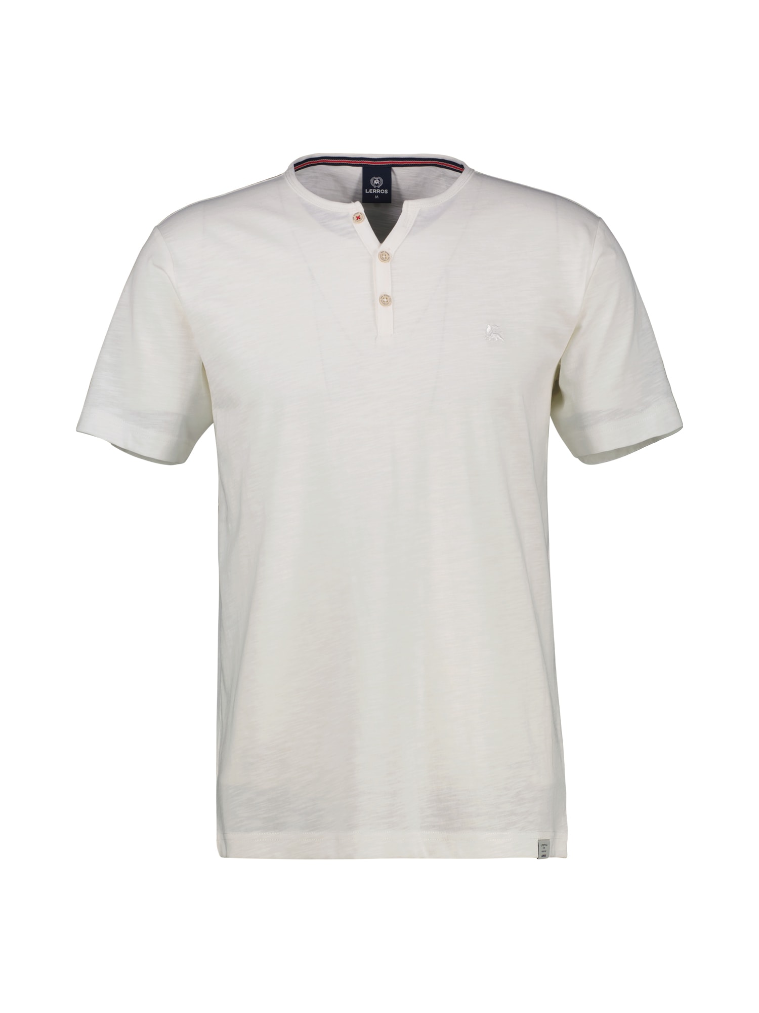 LERROS Henleyshirt »Unifarbenes Serafino-Shirt in Großen Größen«