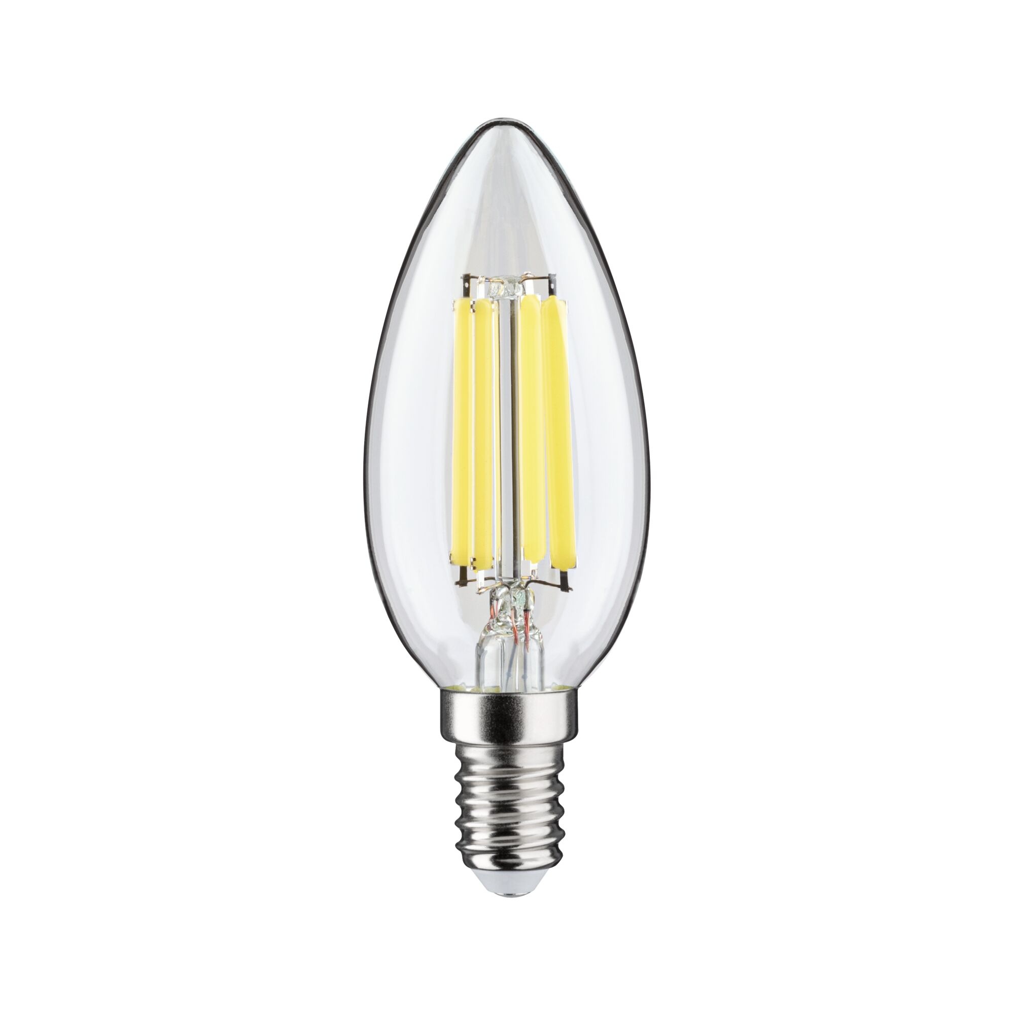 Paulmann LED-Leuchtmittel »Eco-Line Filament 230V LED Kerze E14 1er-Set 525lm 2,5W 4000K  Klar« E14 1 Stk. Neutralweiß