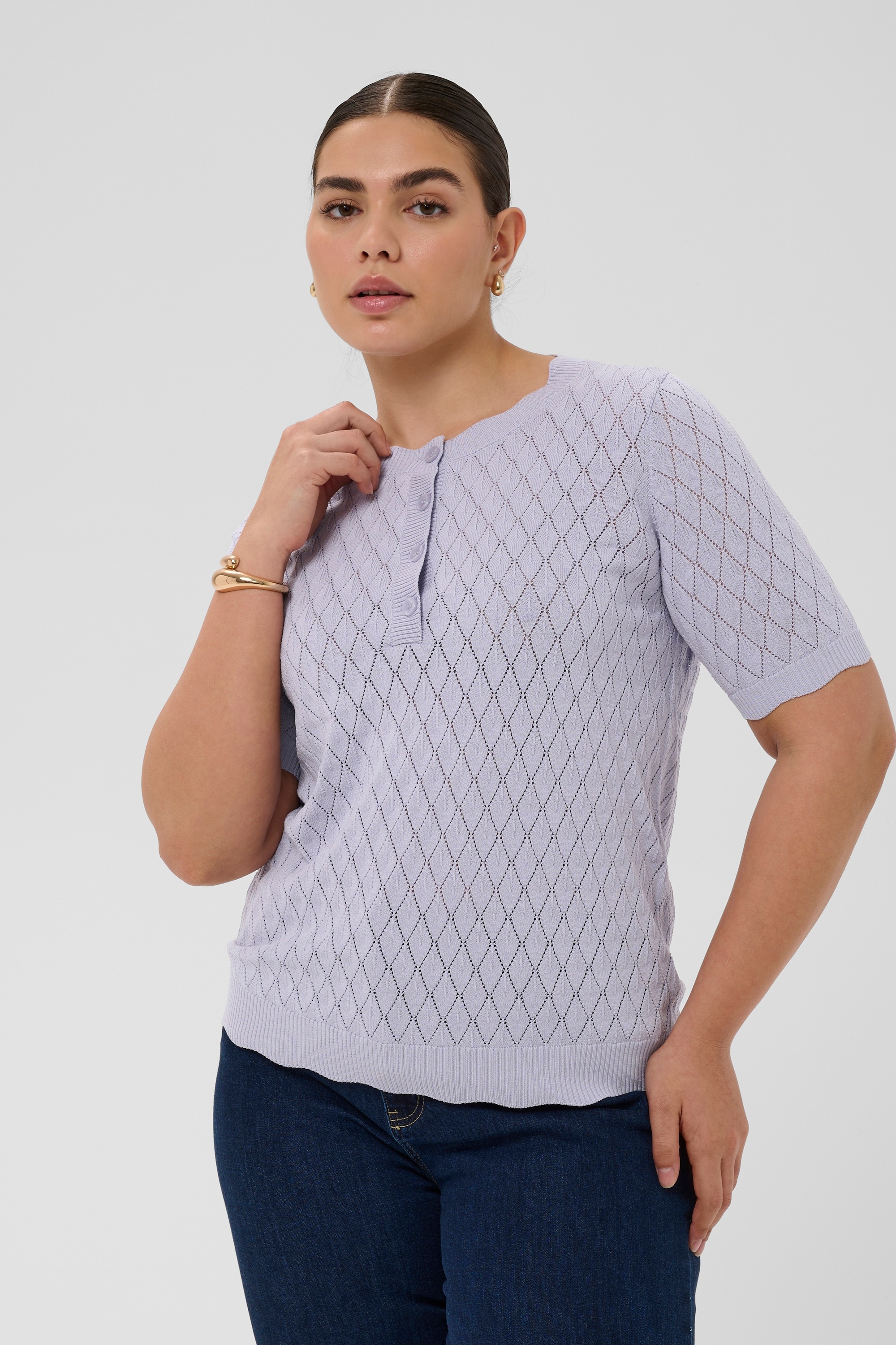 KAFFE Curve Strickpullover »Damen Strickpullover KCbirthe«