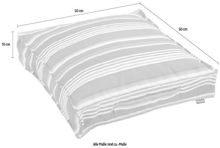 H.O.C.K. Sitzkissen »Yucatan« mit bunten Streifen