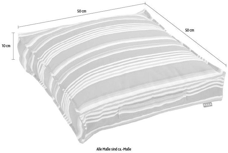 H.O.C.K. Sitzkissen »Yucatan«, mit bunten Streifen