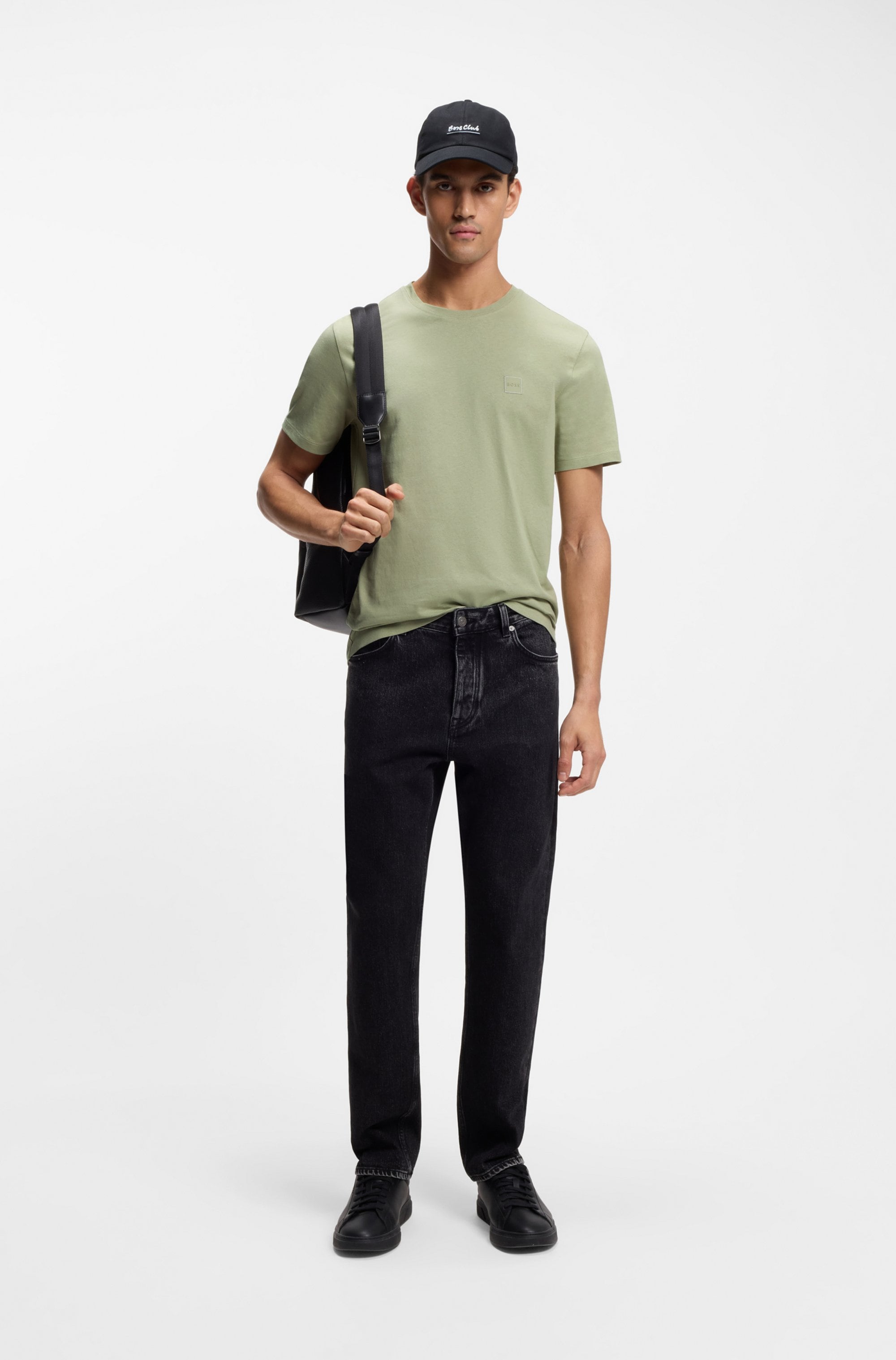 BOSS ORANGE T-Shirt »Tales« mit BOSS Stickerei auf der Brust