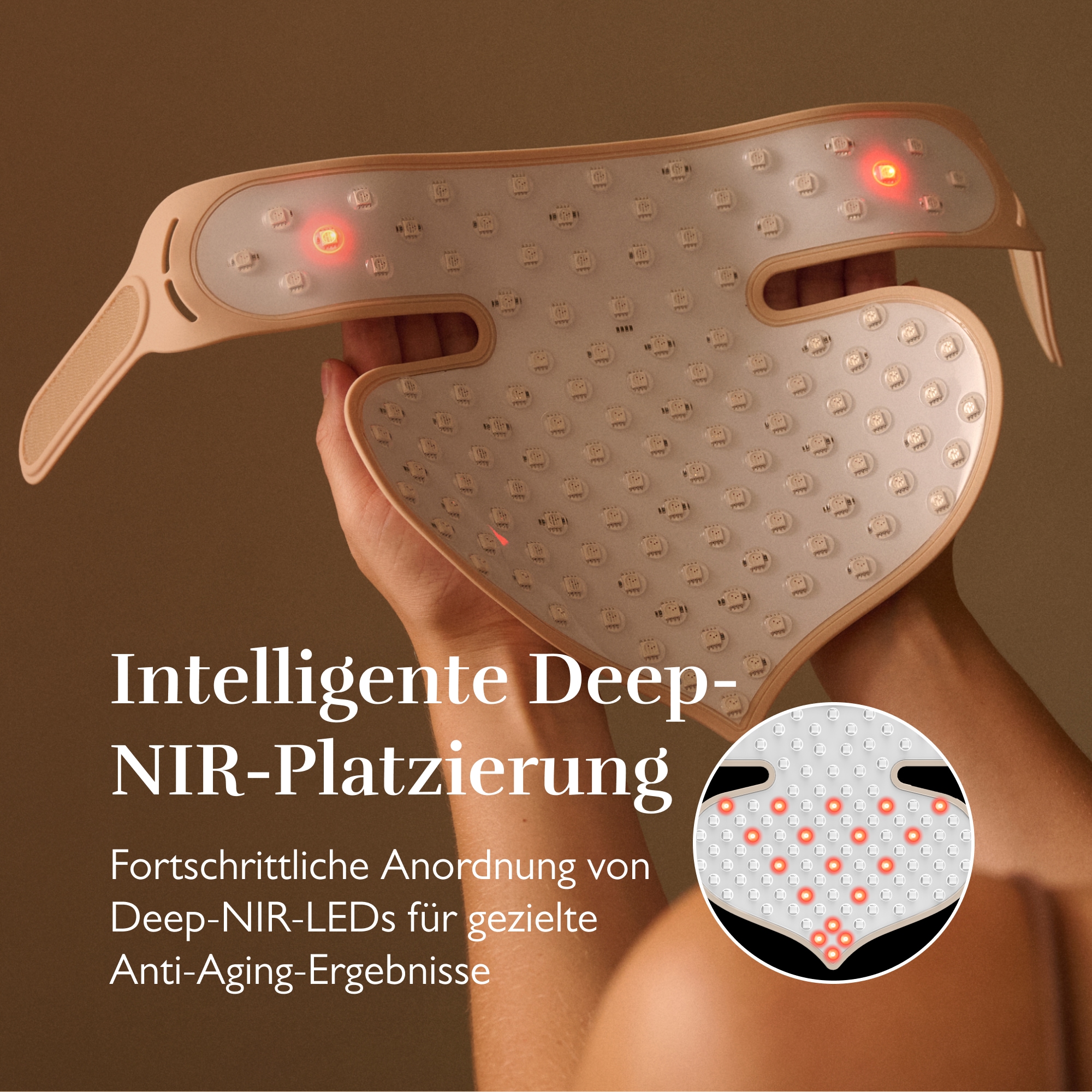 Silk'n Anti-Aging-Gerät »LED Chest Mask Pro« Fortschrittliche kabellose LED-Maske mit 7 Lichtmodi