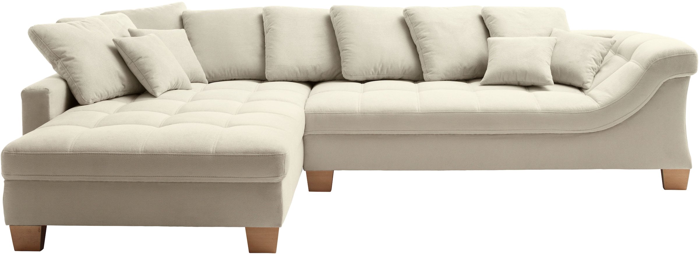 Mr. Couch Ecksofa »Bologna, L-Form, mit Kaltschaum«, bis 140 kg pro Sitzplatz belastbar