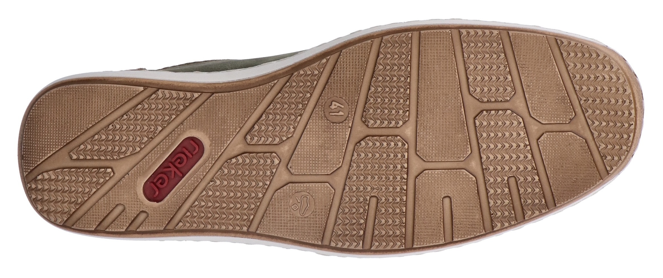 Rieker Slipper, Sommerschuh, Schlupfschuh, Freizeitschuh mit kontrastfarbenen Besätzen