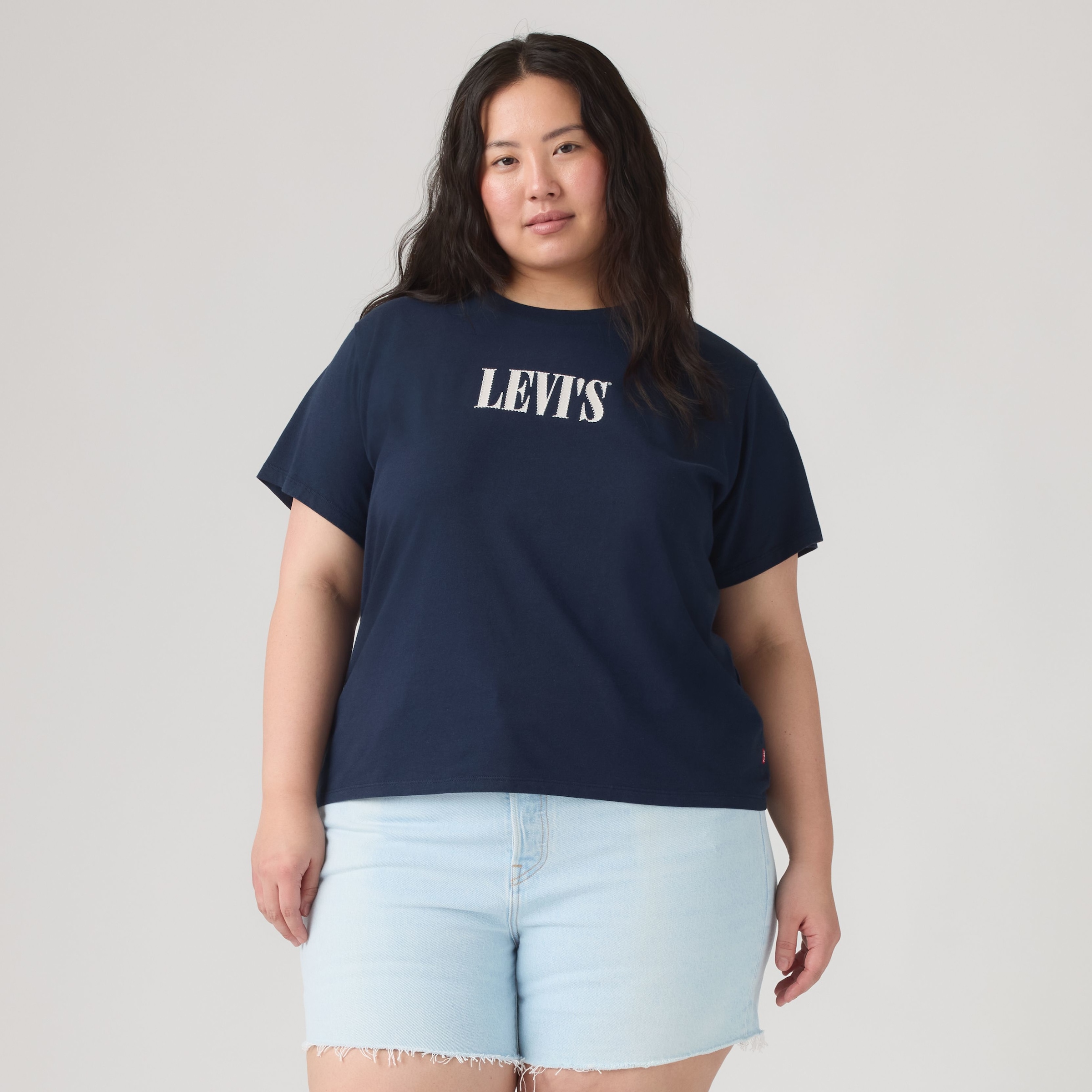 Levi's® Plus T-Shirt »PERFECT TEE« Figurumspielende Passform