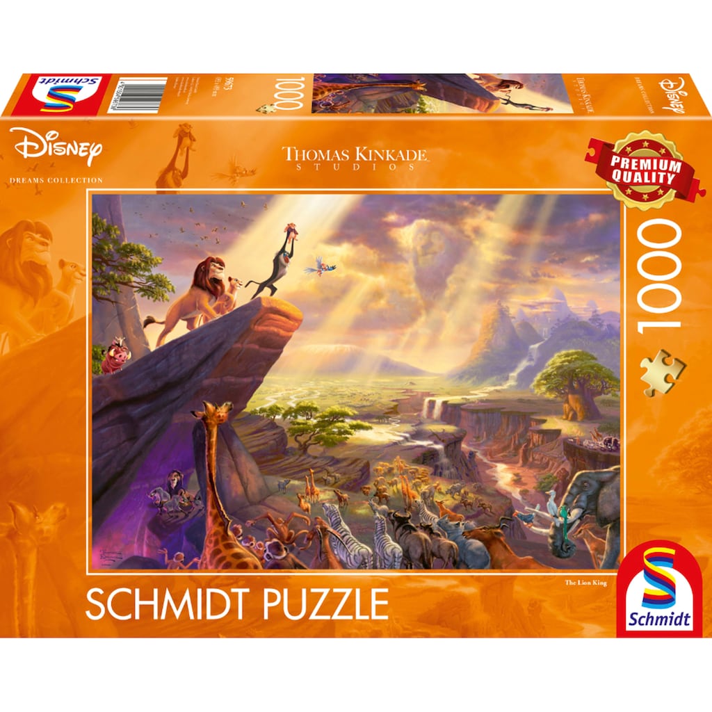 Schmidt Spiele Puzzle »Disney, König der Löwen«, Thomas Kinkade; Made in Europe