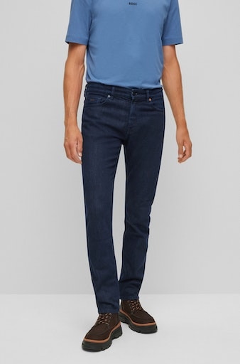 BOSS ORANGE Slim-fit-Jeans mit BC-L-C«, »Delaware bei Leder-Badge ♕