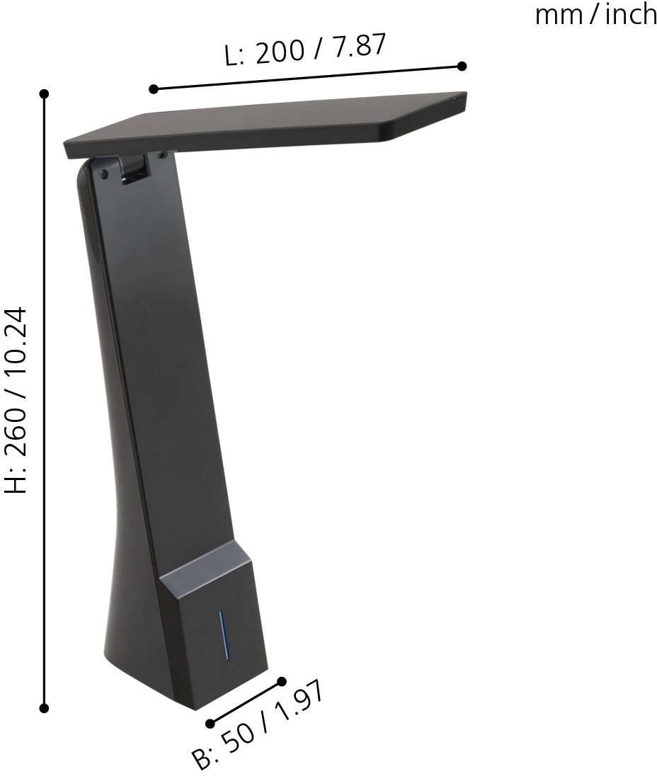EGLO Tischleuchte »LA XXL mit 3 LED Schreibtischlampe, Jahren 1 dimmbar, Tischleuchte kaufen online | Touch, mit SECA«, Bürolampe flammig-flammig, Garantie