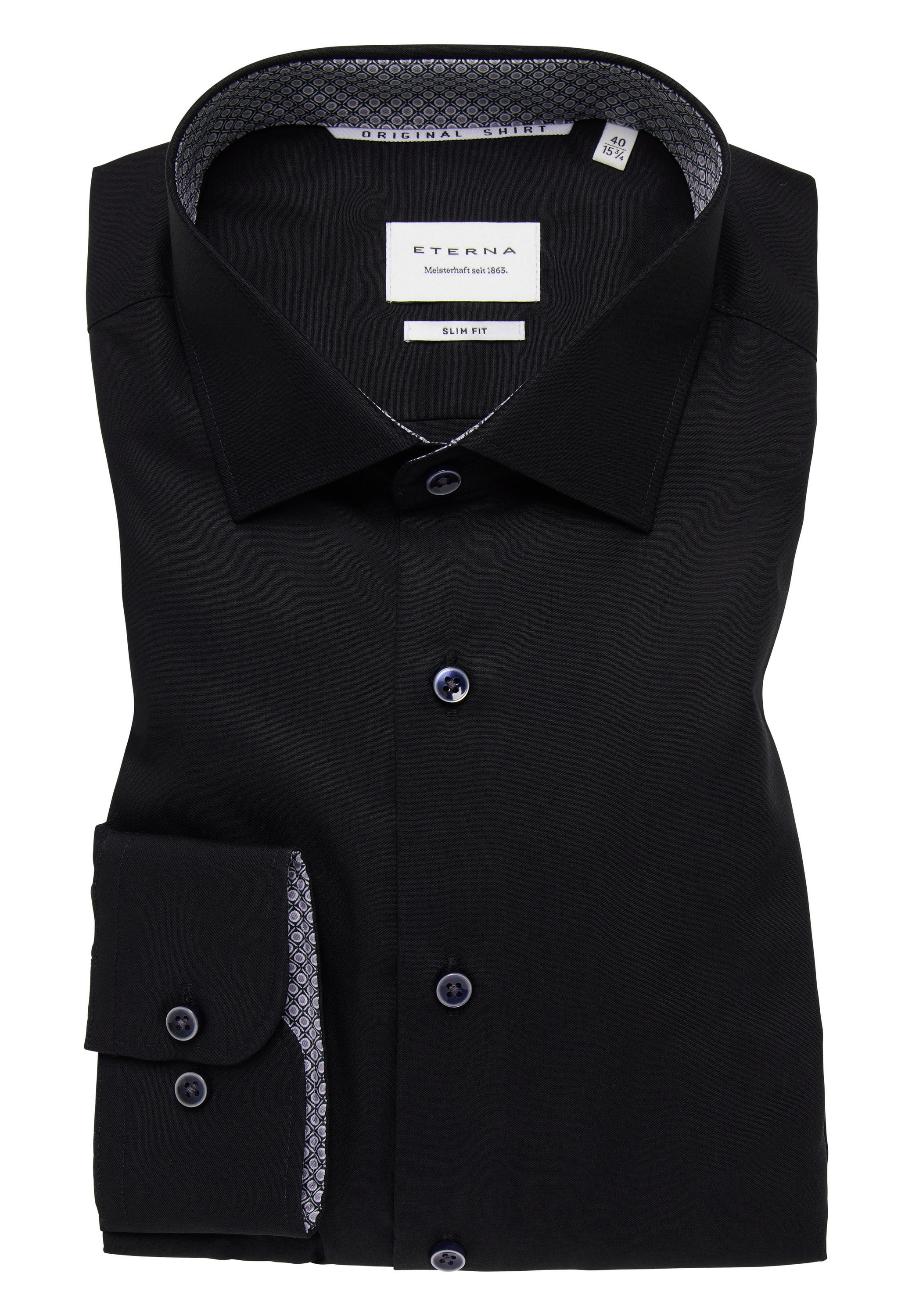 Eterna Langarmhemd »SLIM FIT«, NON IRON (bügelfrei)