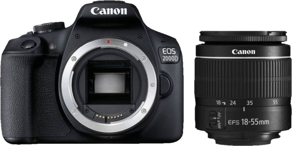 Canon 2000D mm 18-55mm III«, f/3.5-5.6 III, MP, »EOS Spiegelreflexkamera (WiFi)-NFC EF-S DC 18-55 bei 24,1 WLAN Kit