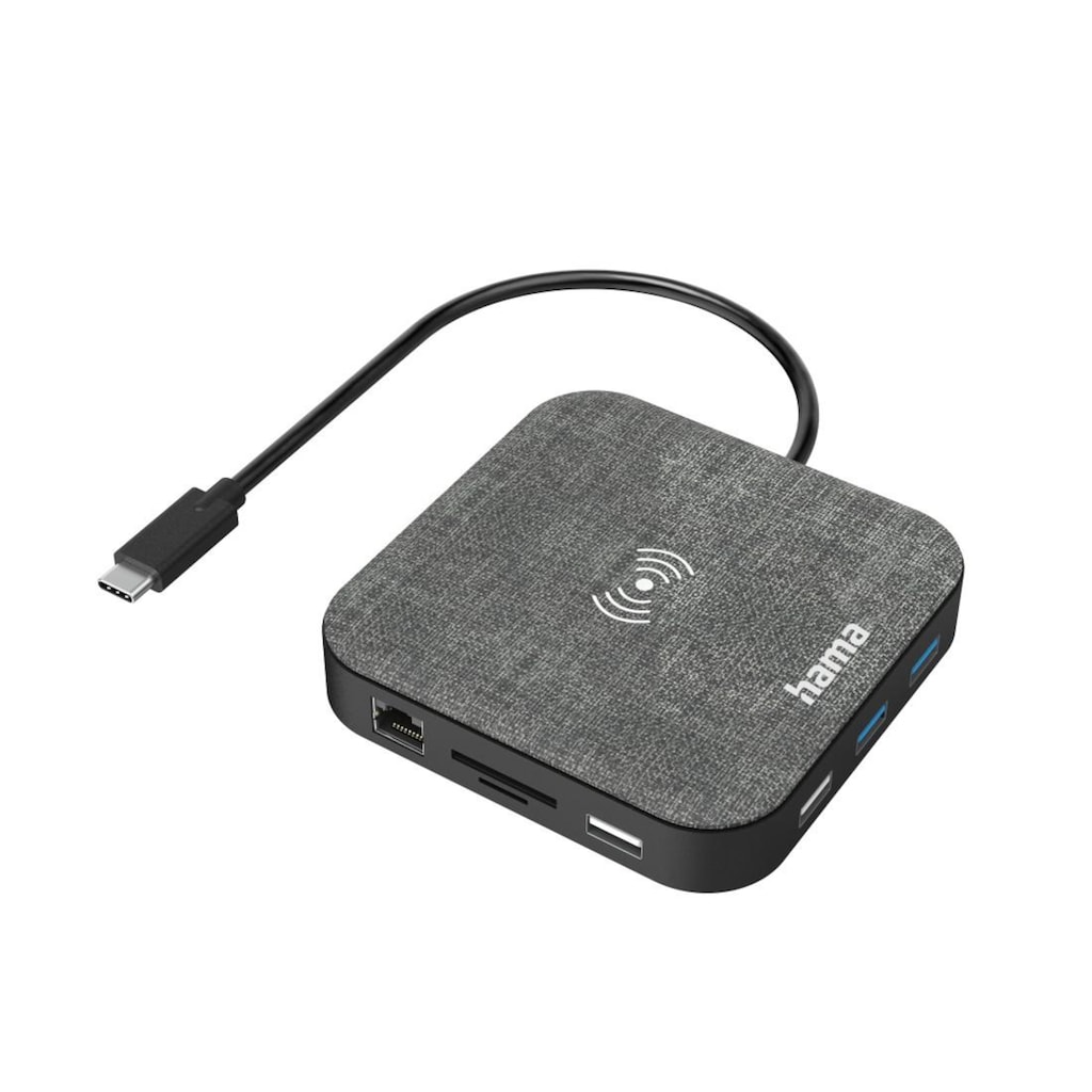 Hama USB-Adapter »USB-C-Hub 12 Ports mit Wireless Charge Ladepad«