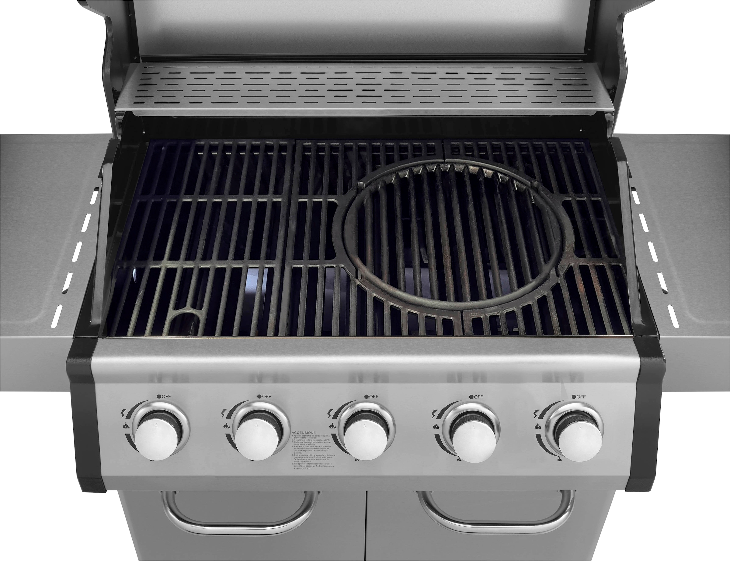 JUSTUS Gasgrill »Geras«, 5 Hauptbrenner, BxTxH: 141x57x112 cm