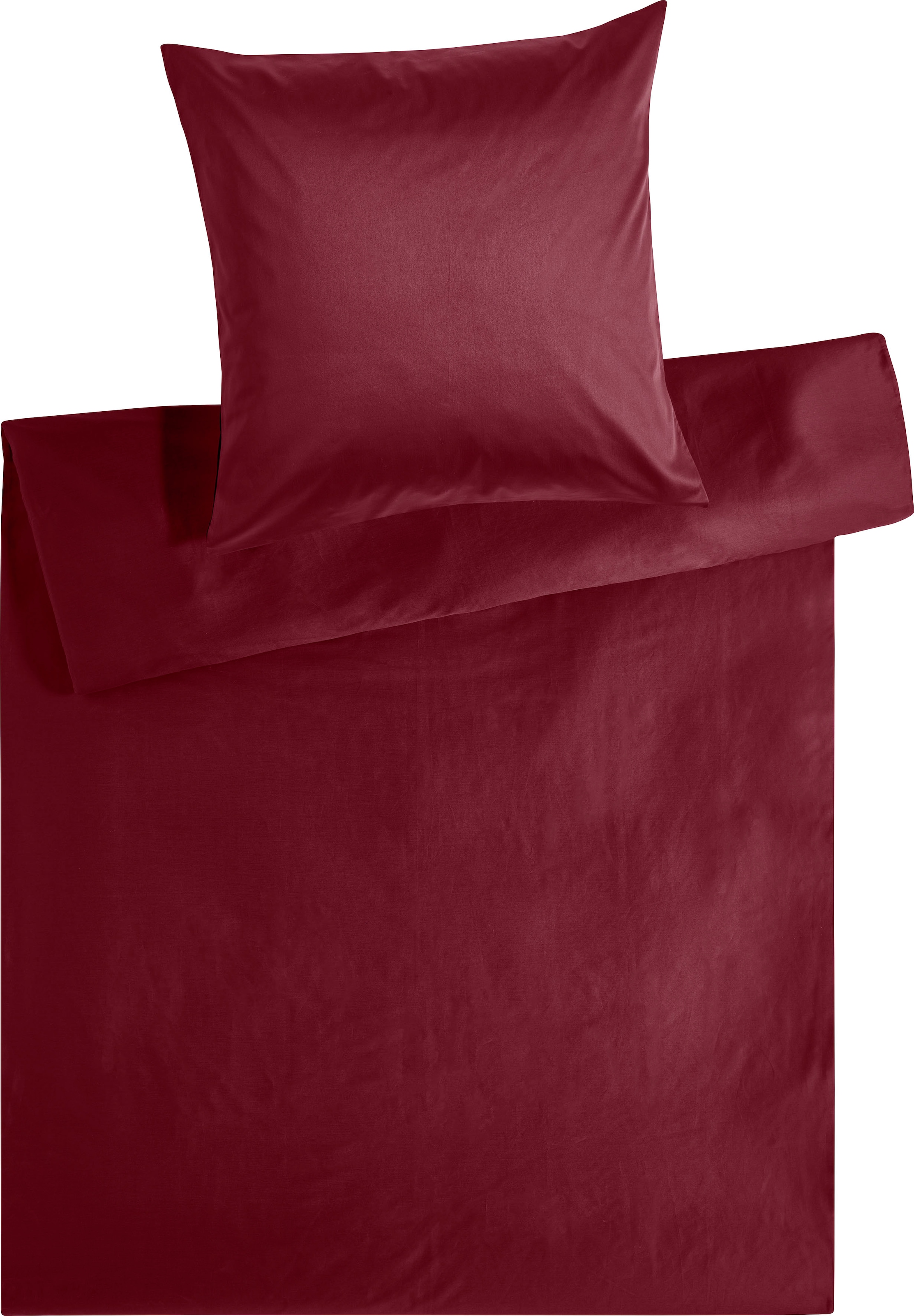 Bettwäsche »Edel-Satin Uni in 135x200, 155x220 oder 200x200 cm«, Bettwäsche aus...