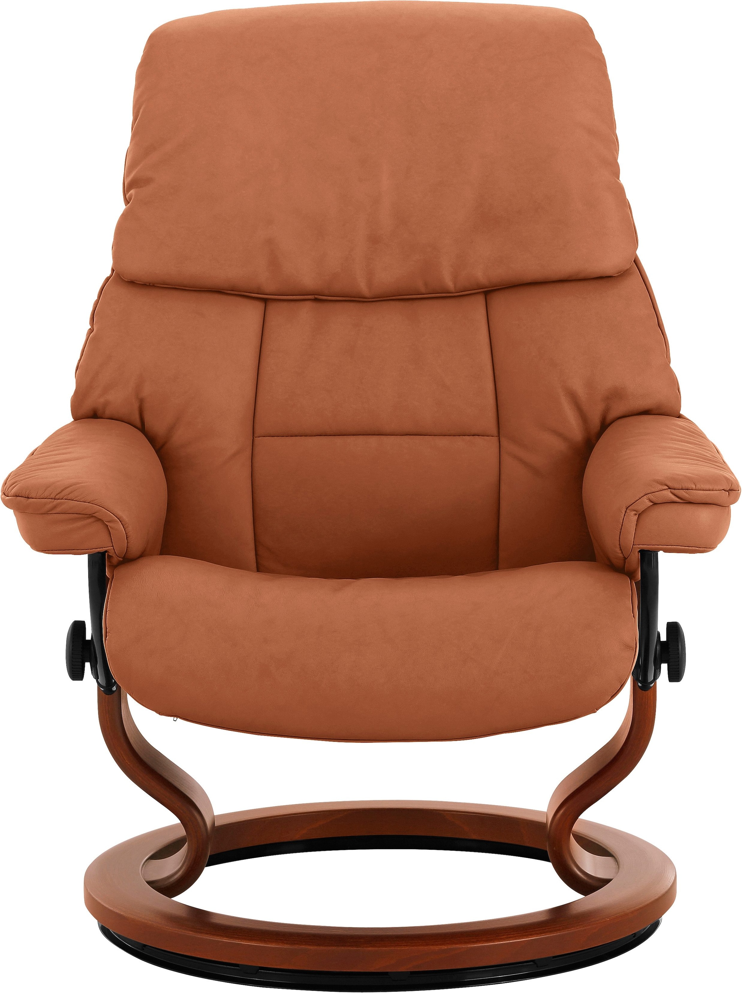 Stressless® Relaxsessel »Ruby«, (Set, Relaxsessel mit Hocker), mit Classic Base, Größe L, Gestell Eiche, Wenge, Braun & Schwarz