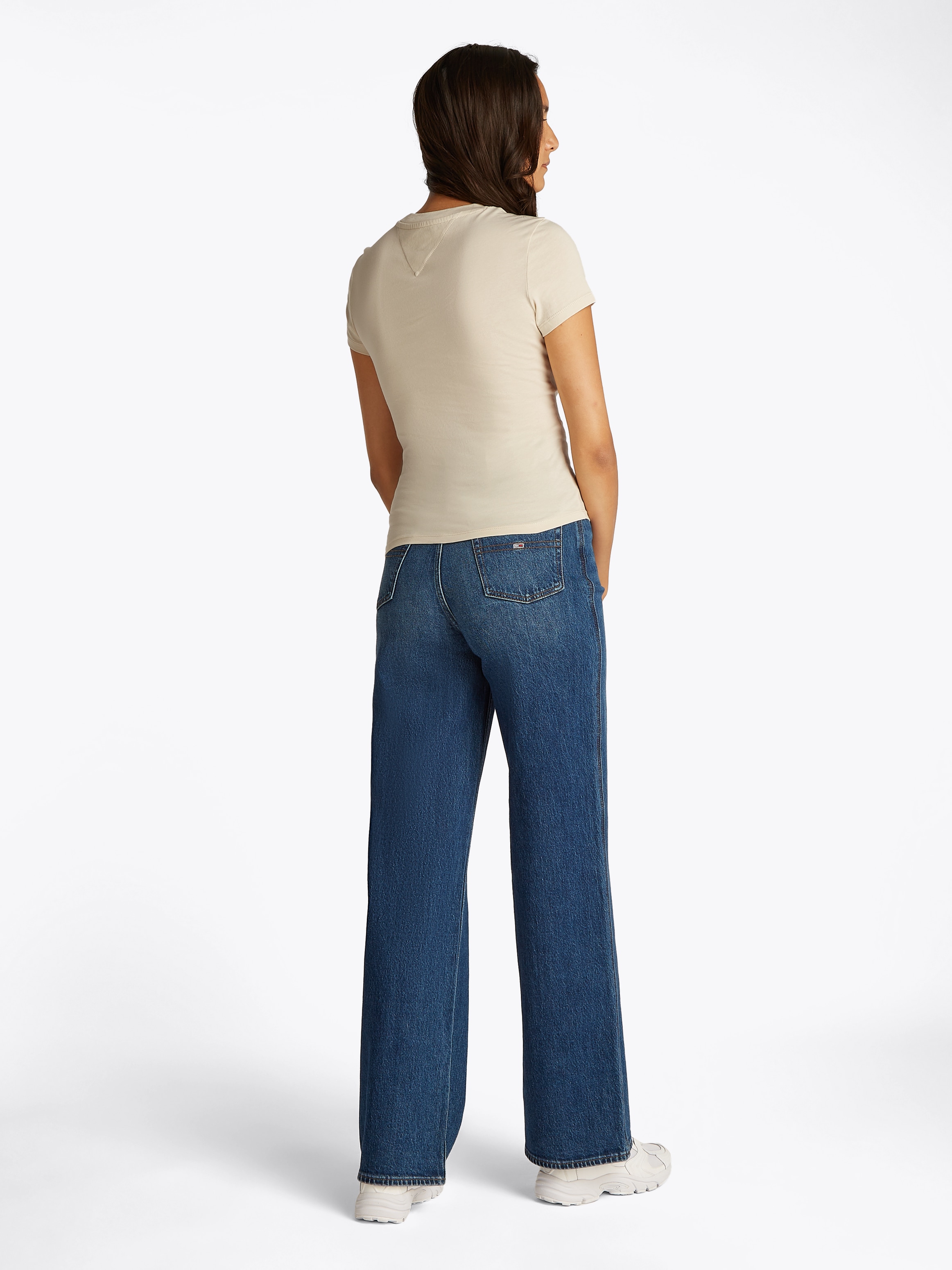 Tommy Jeans T-Shirt »TJW SLIM TONAL LINEAR TEE EXT«, mit Logoschriftzug