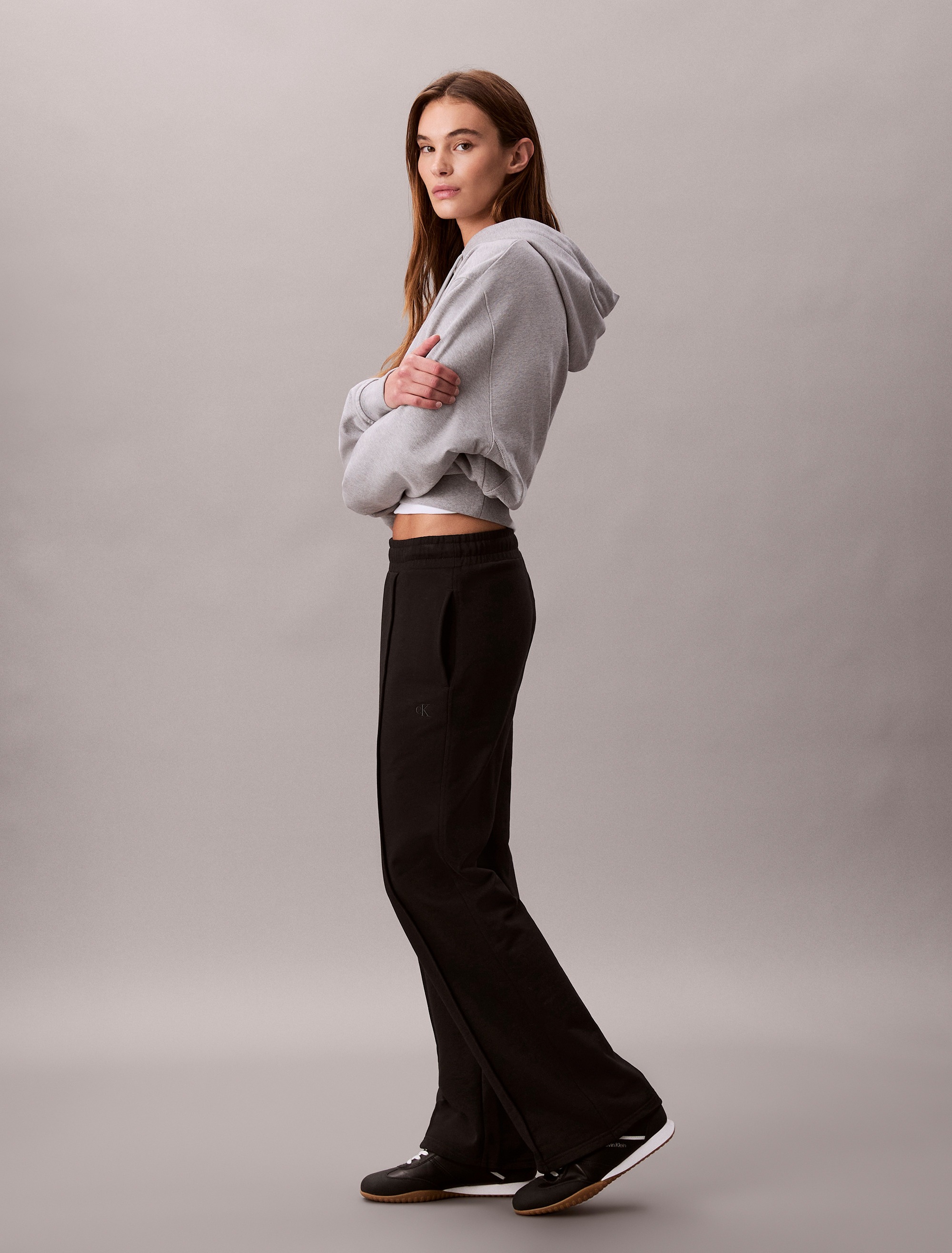 Calvin Klein Jeans Sweathose  elastischer Bund, gerade Passform, Bundfalte