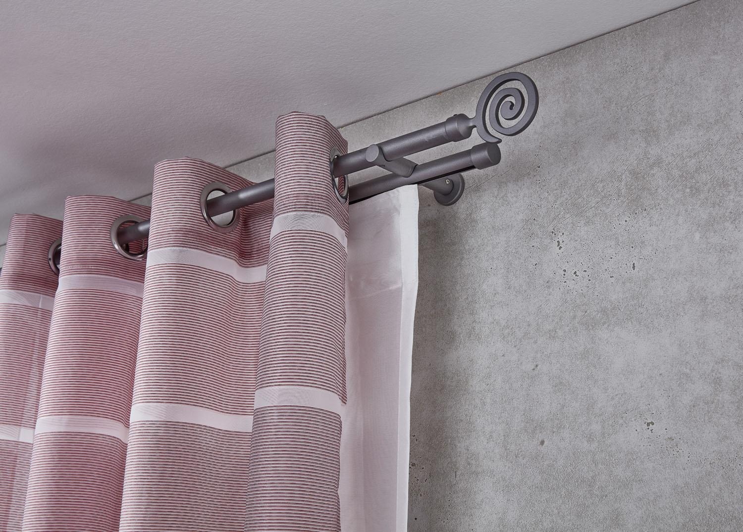 Good Life Kombi-Vorhangstange »Espiral« Ø 20 mm 2 läufig-läufig Fixmaß