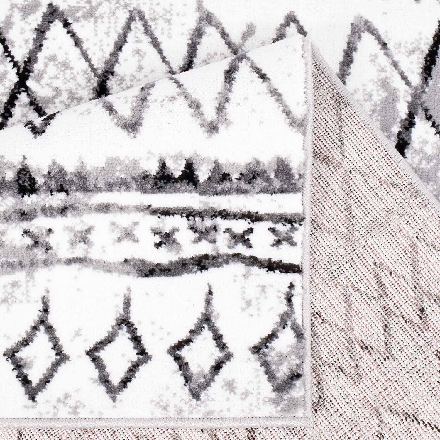 Carpet City Teppich »Timeless 7547« rechteckig 6 mm Höhe Kurzflor, Modern, Zickzack-Muster, ideal für Wohnzimmer & Schlafzimmer