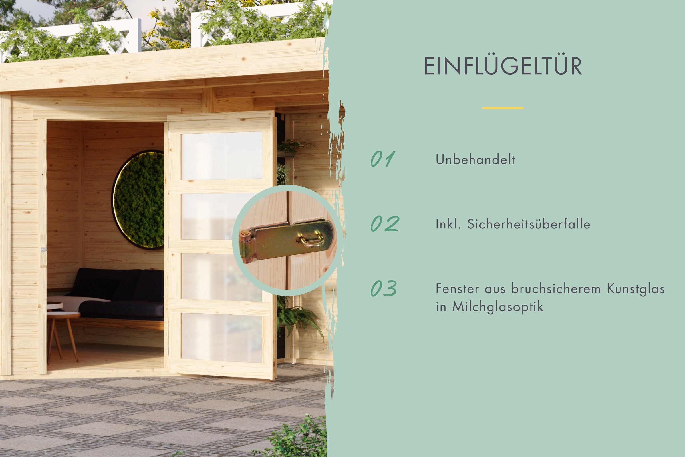 Karibu Gartenhaus »Schwandorf 5« aus hochwertiger nordischer Fichte