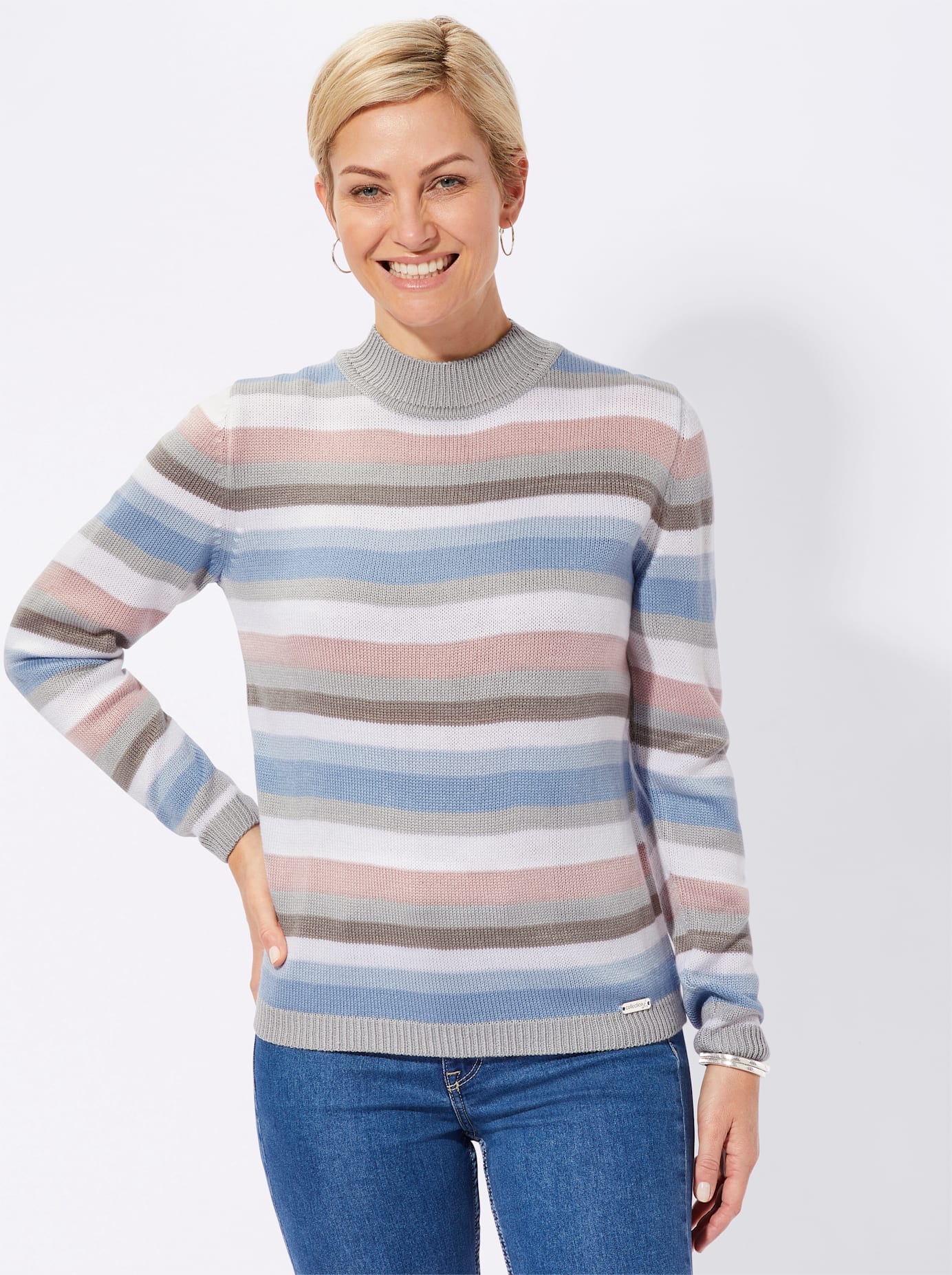 Casual Looks Stehkragenpullover »Pullover«