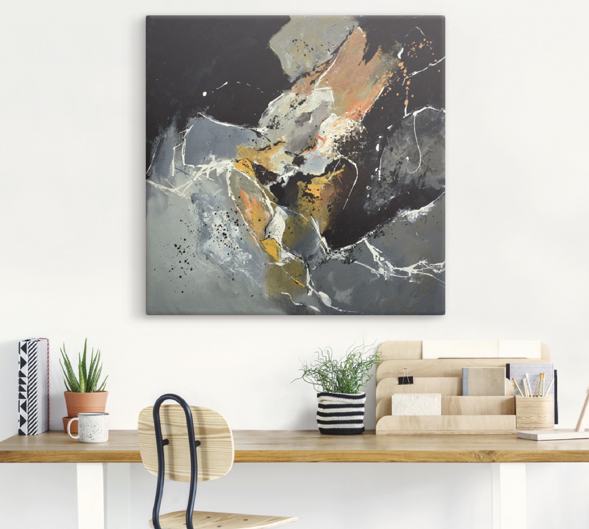 Artland Leinwandbild »Abstrakt XV« Gegenstandslos 1 Stk. tlg. auf Holzrahmen gespannt